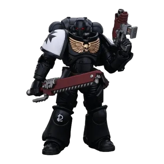 Warhammer 40k: Space Marines: Black Templars: Assault Intercessor: Outriders: Brother Valtus: Action Figure: Joy Toy
