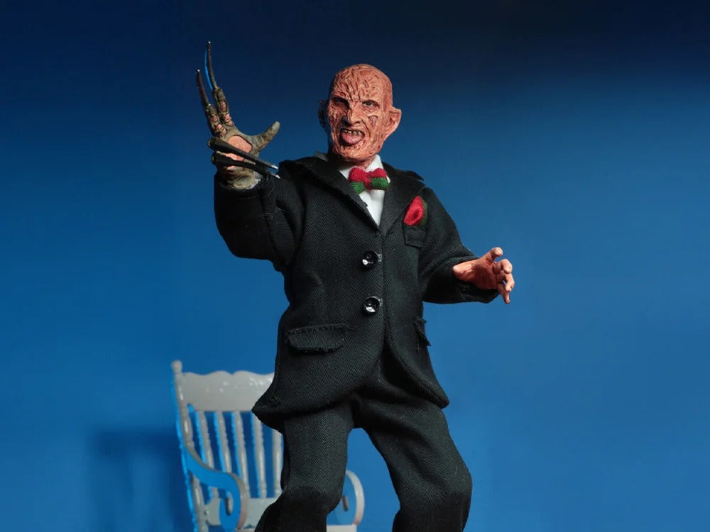 A Nightmare on Elm Street: Freddy Krueger (Tuxedo) 8 Inch: Clothed Action Figure - Neca Action Figures