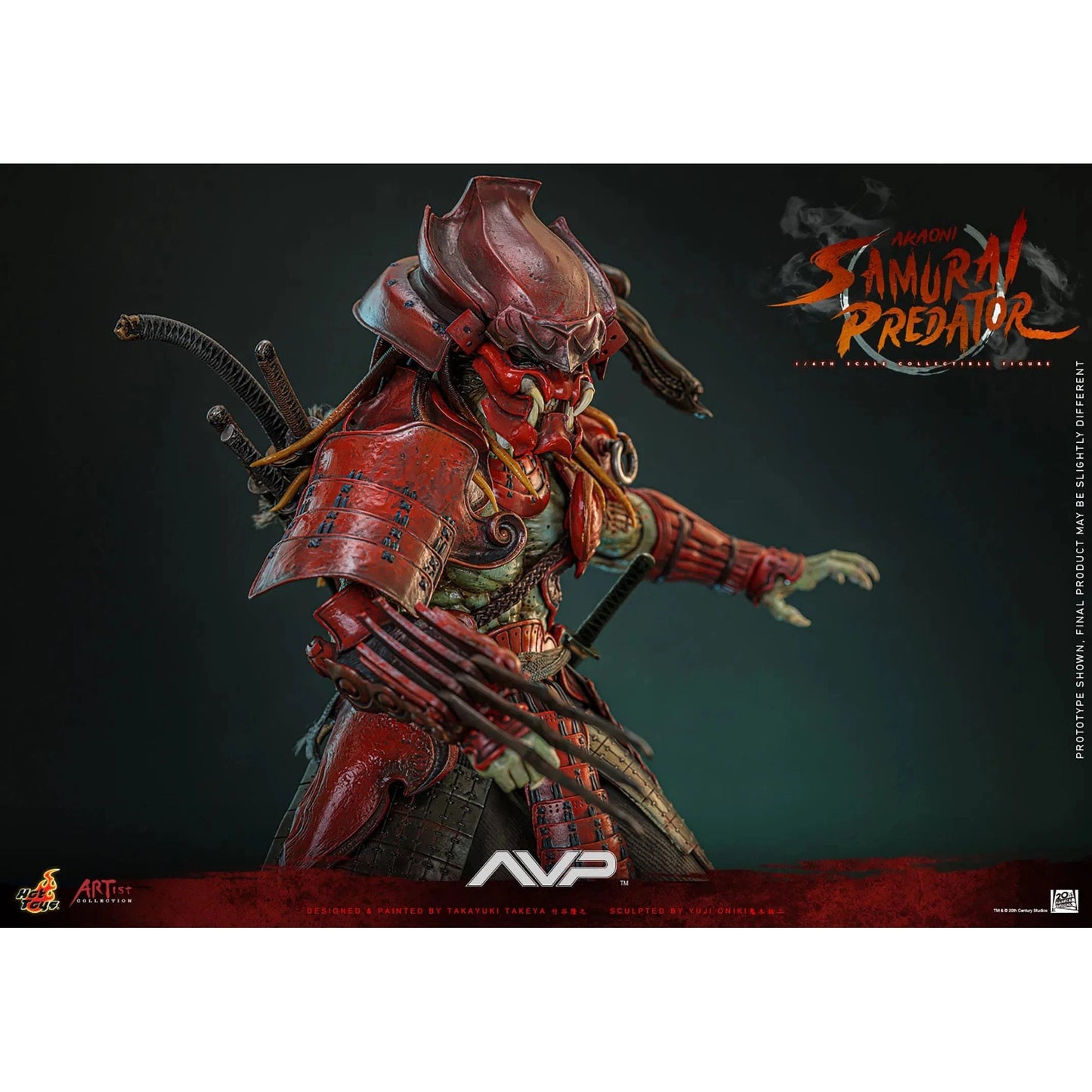 Alien vs. Predator: Akaoni Samurai Predator: Artist Collection: AC06 - Hot Toys Action Figures