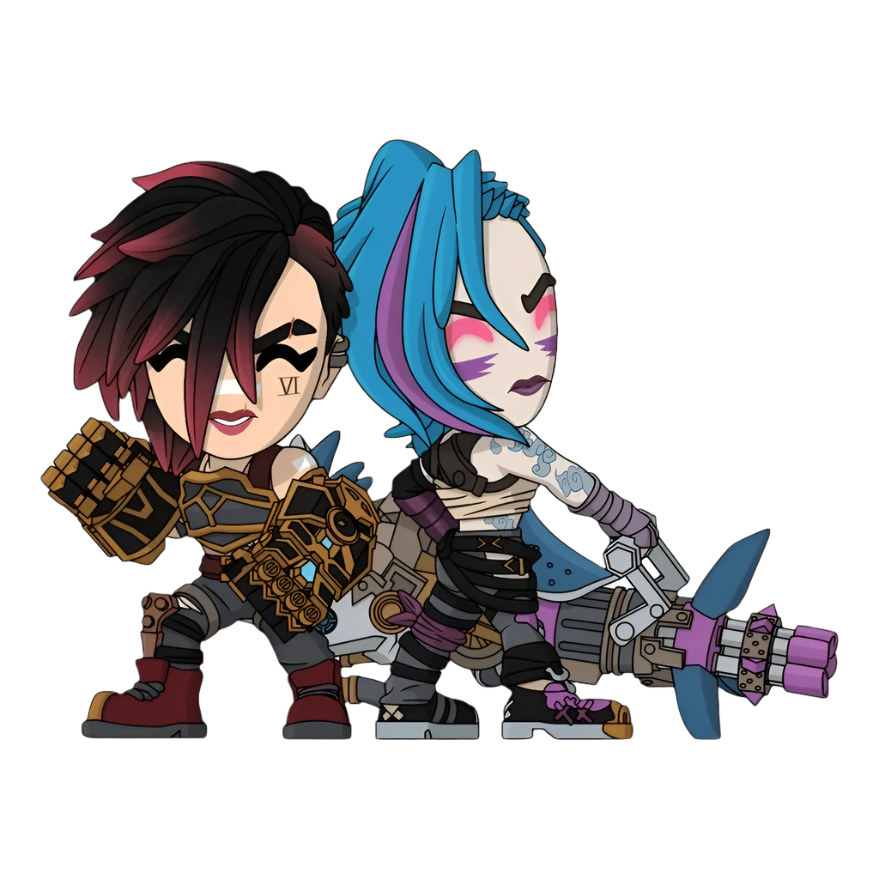 Arcane: Arcane: Vi & Jinx: Vinyl Figure: YouTooz YouTooz