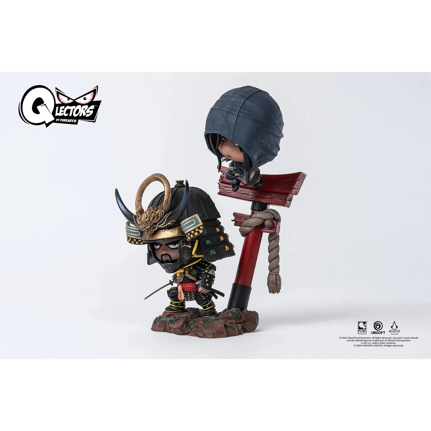Assassin's Creed: Shadows: Qlectors Yasuke & Naoe: PVC Statue: 15cm - Pure Arts Statue