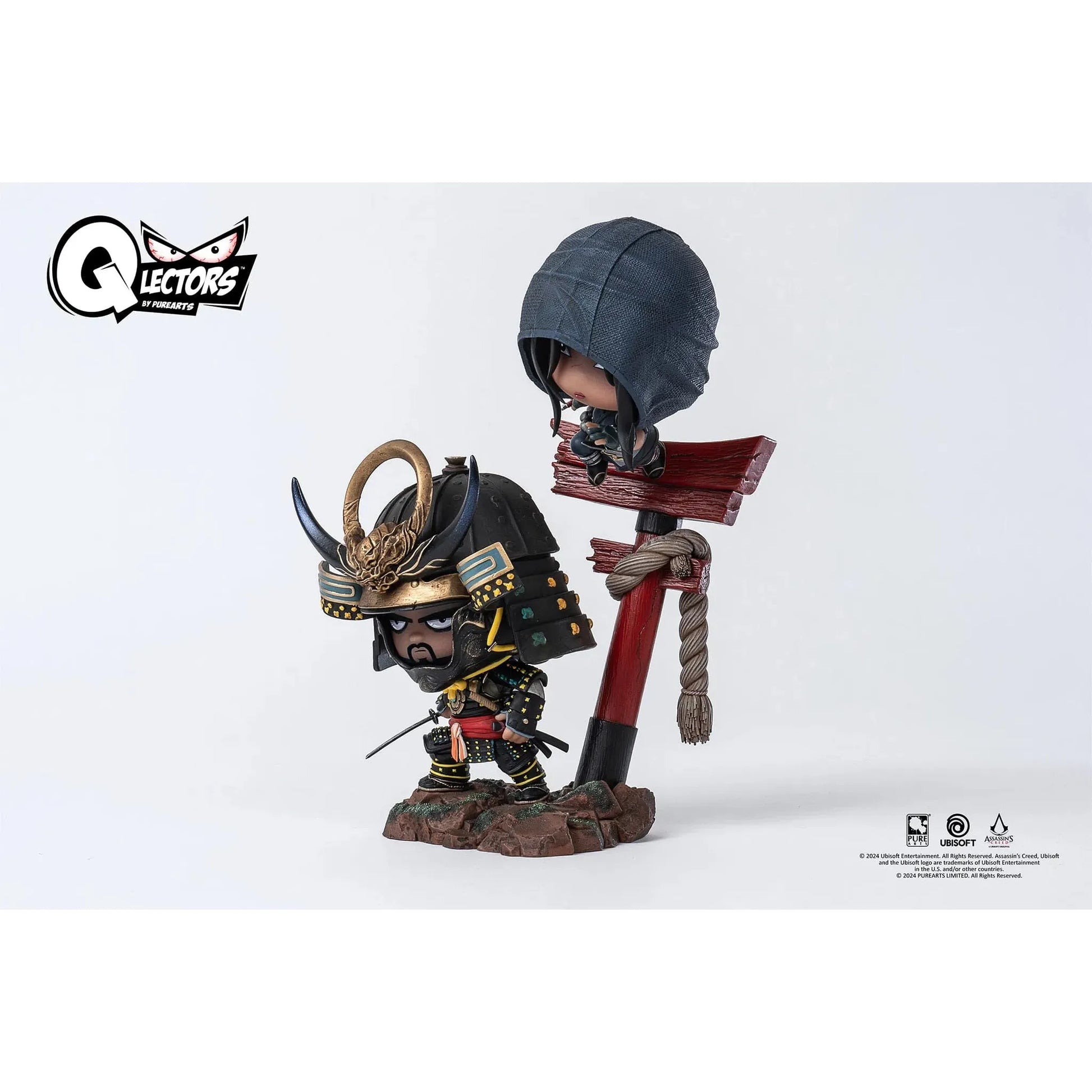 Assassin's Creed: Shadows: Qlectors Yasuke & Naoe: PVC Statue: 15cm - Pure Arts Statue