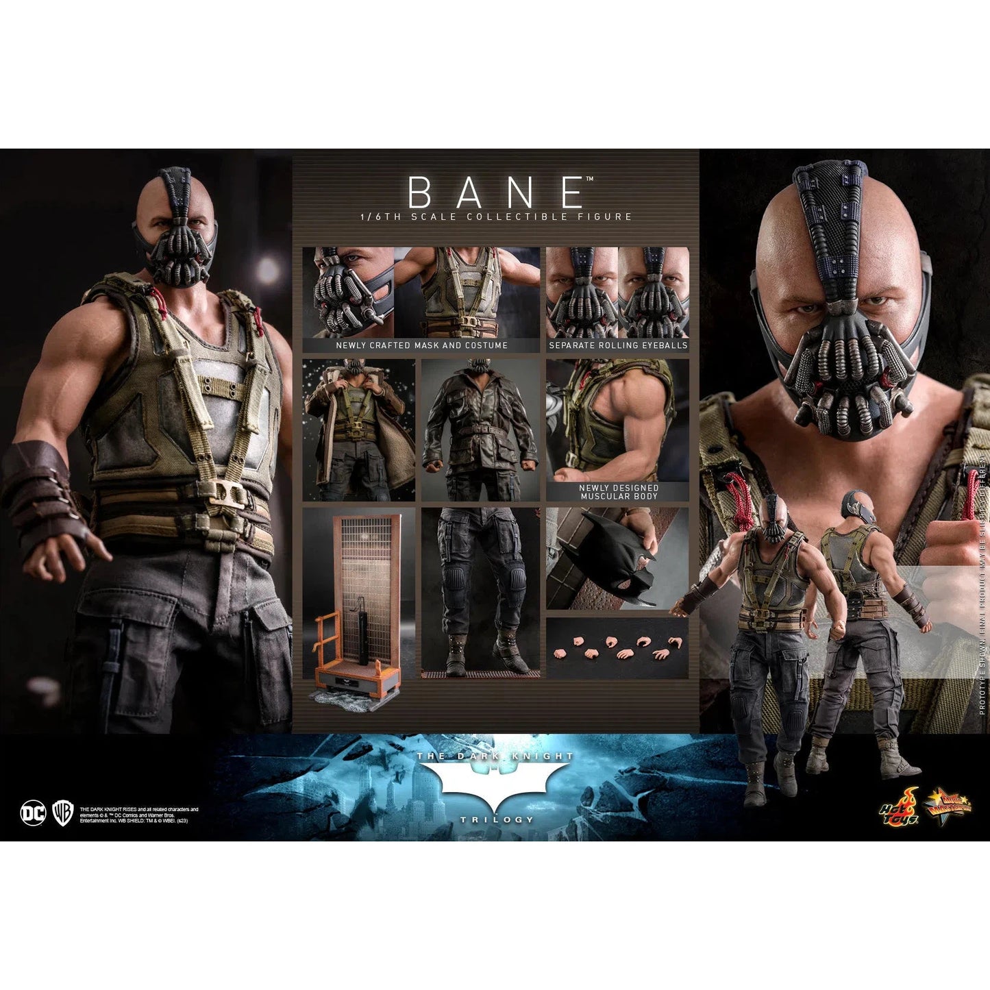 Bane: Batman: The Dark Knight Trilogy: MMS689 - Hot Toys Action Figures