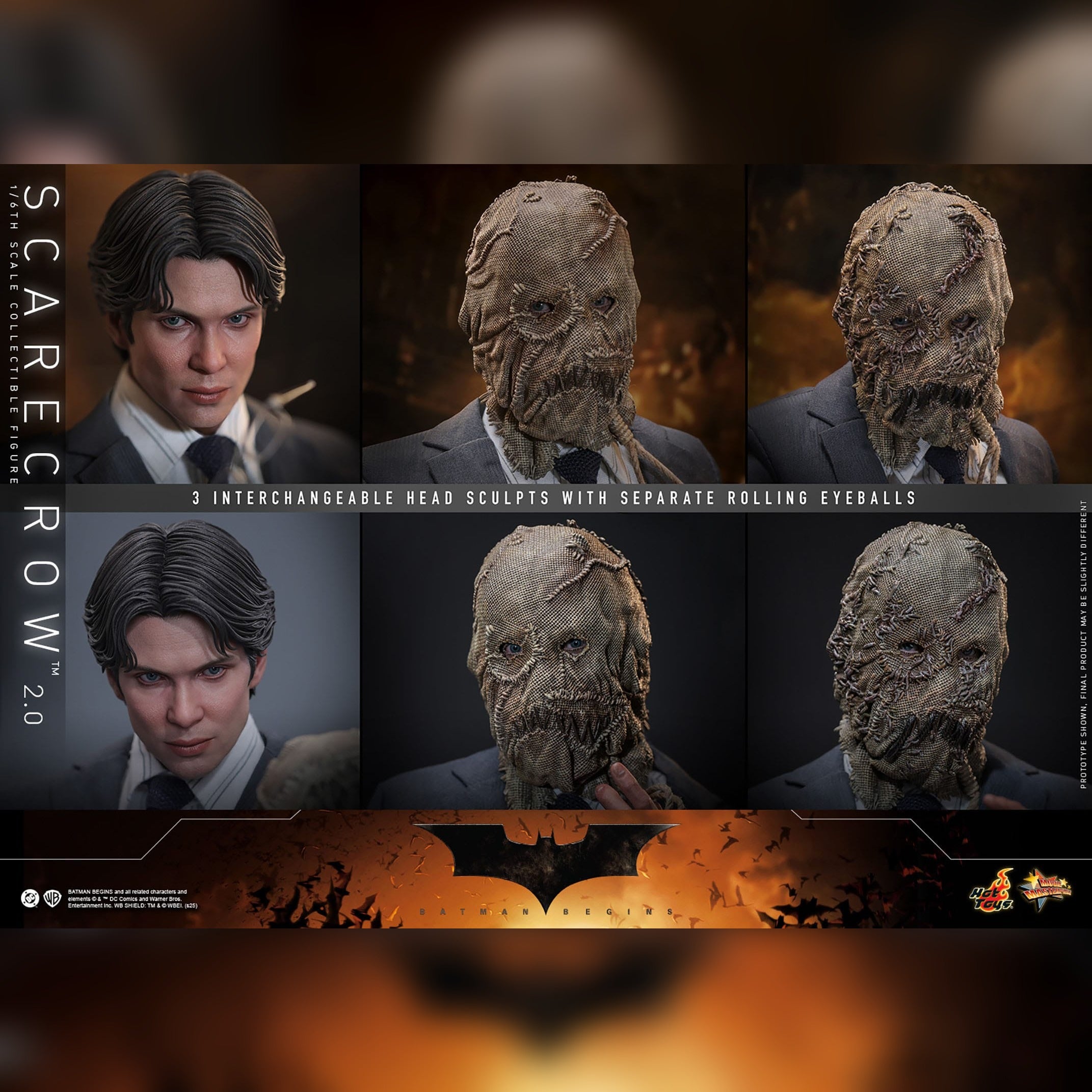 Batman Begins: Scarecrow 2.0: 1/6th Action Figure: Hot Toys Hot Toys