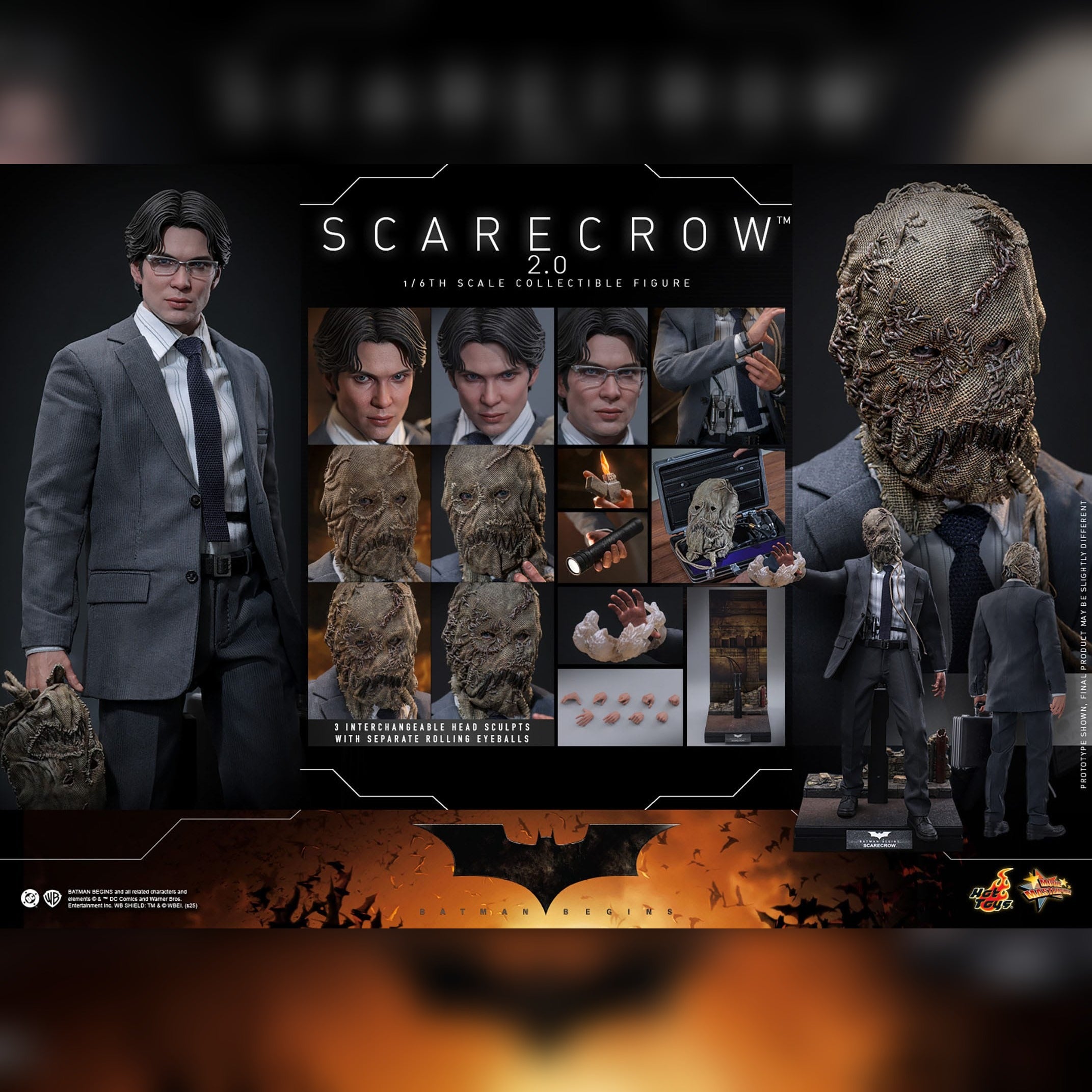 Batman Begins: Scarecrow 2.0: 1/6th Action Figure: Hot Toys Hot Toys