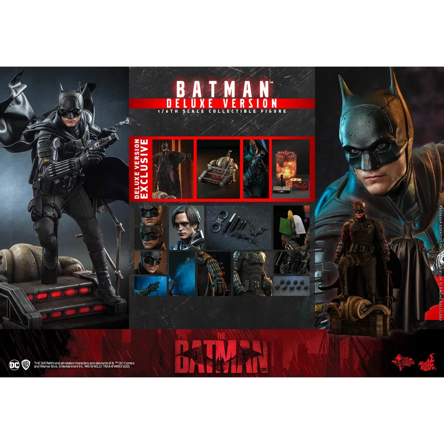 Batman Deluxe: The Batman: DC Comics: MMS639 - Hot Toys Action Figures