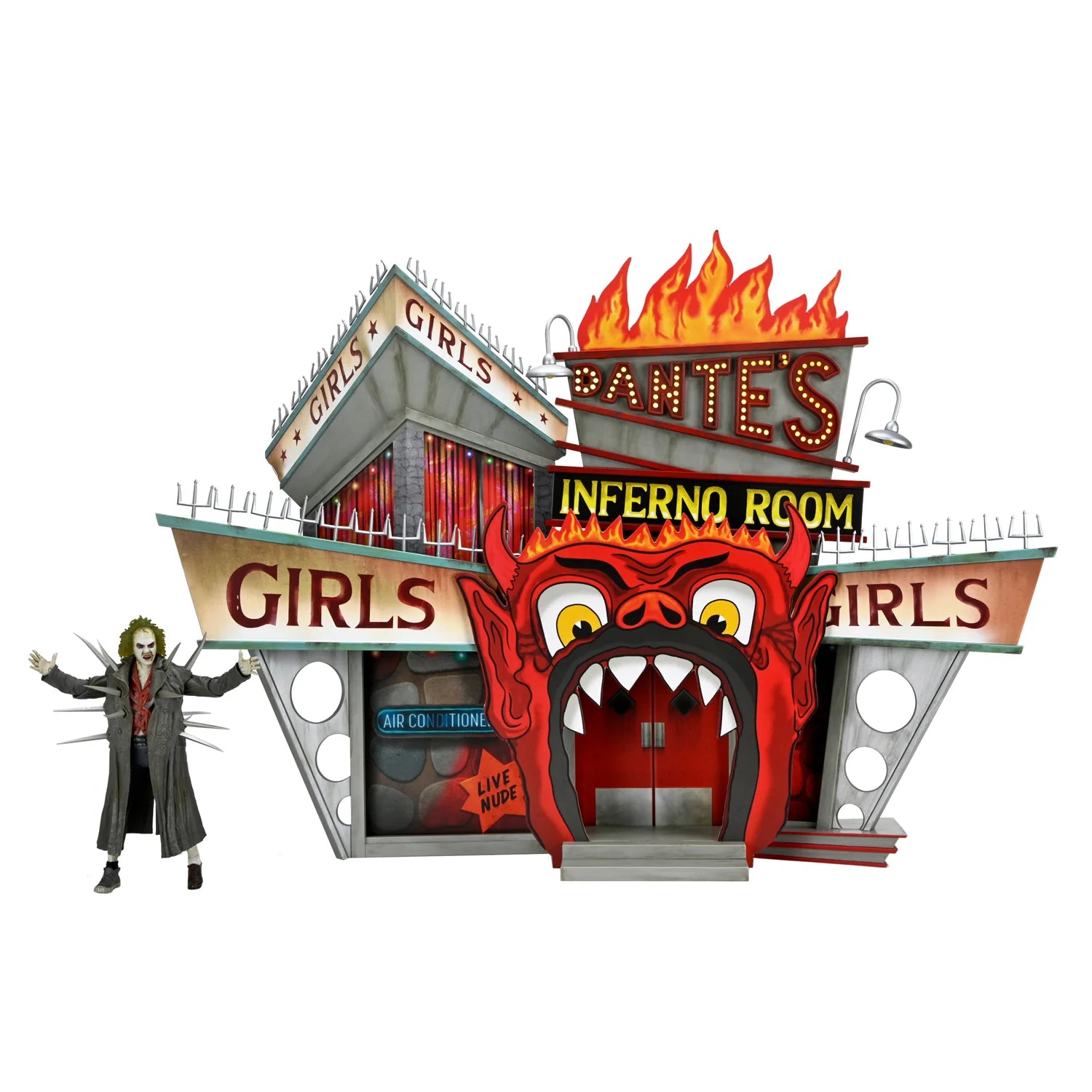 Beetlejuice (1988): Inferno Room Diorama Deluxe Set & Figure: 7" Action Figure Set: Neca Neca