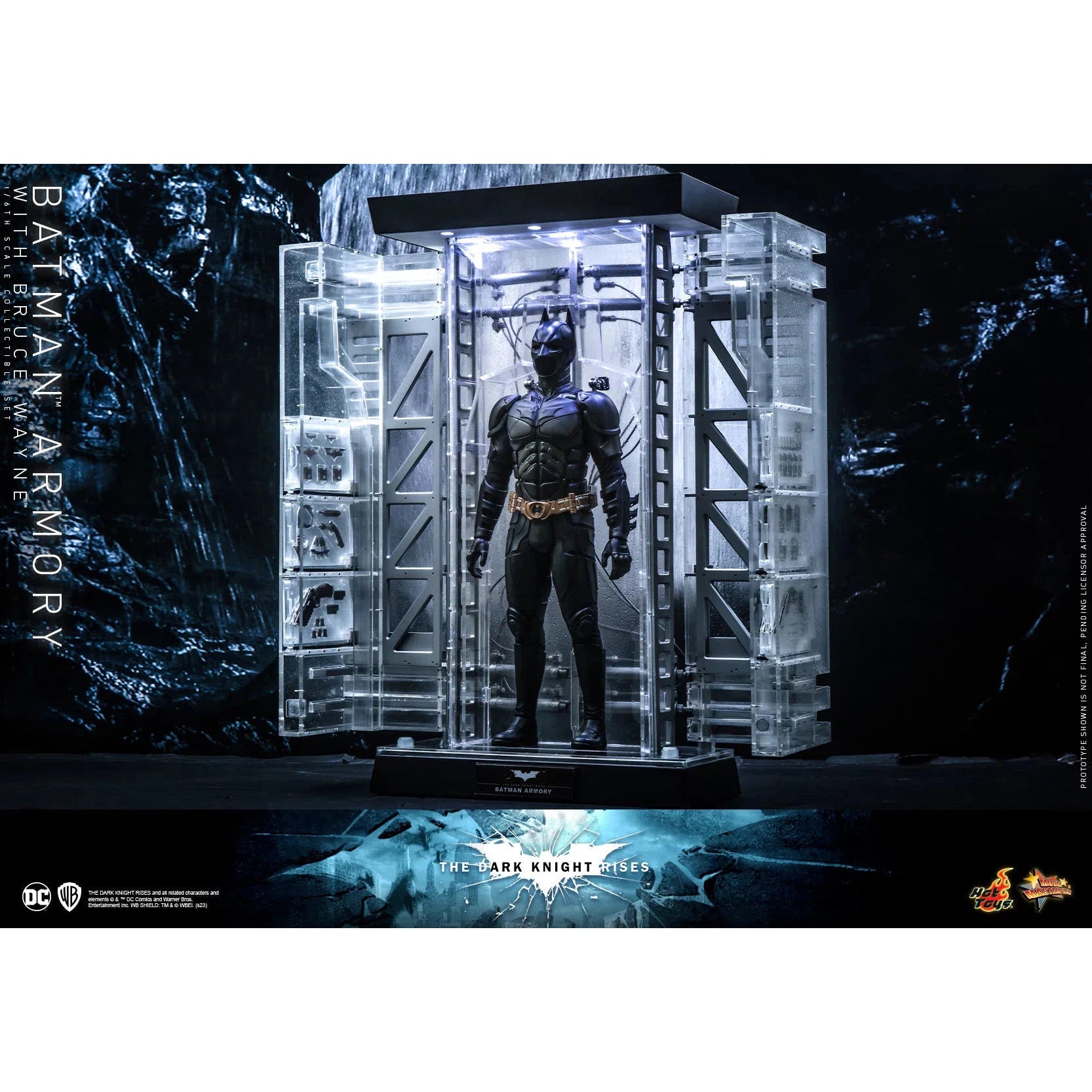 Bruce Wayne With Batman Armory: The Dark Knight Rises Hot Toys