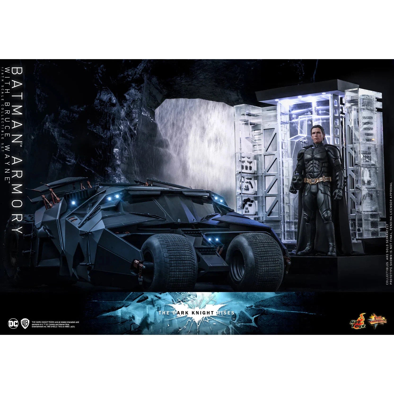 Bruce Wayne With Batman Armory: The Dark Knight Rises Hot Toys