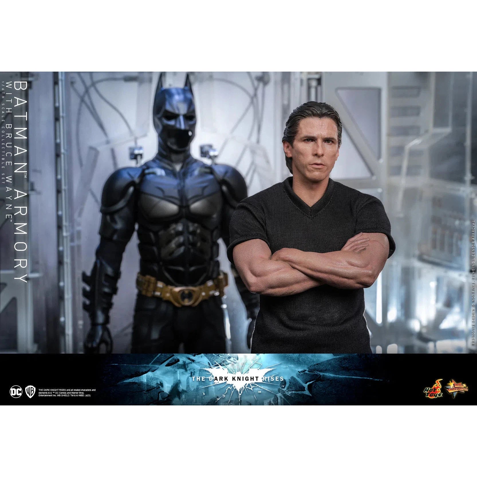 Bruce Wayne With Batman Armory: The Dark Knight Rises Hot Toys