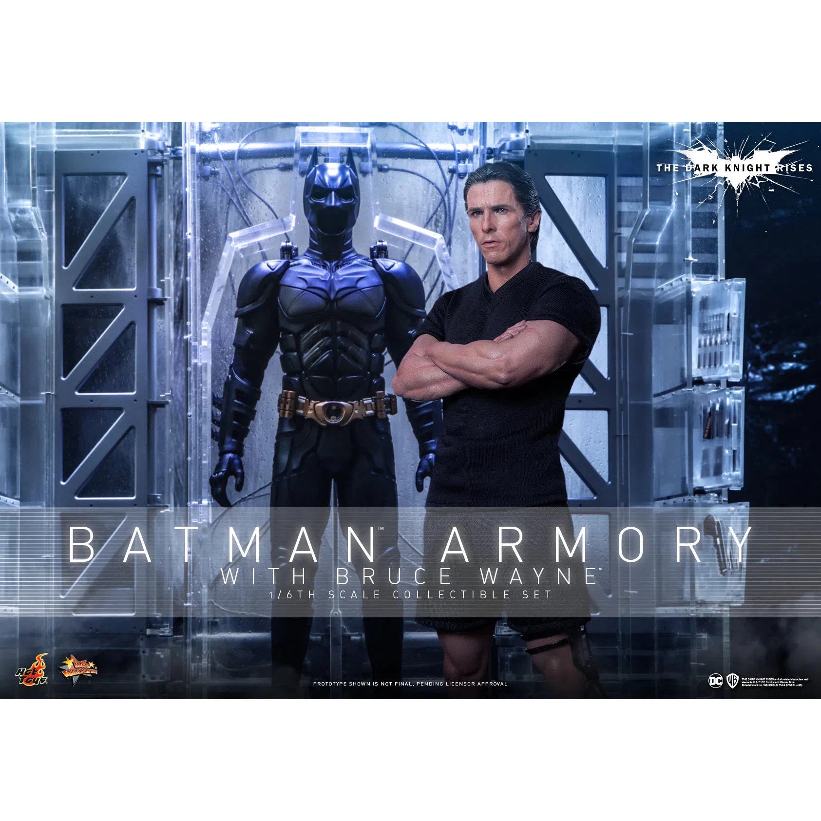 Bruce Wayne With Batman Armory: The Dark Knight Rises Hot Toys