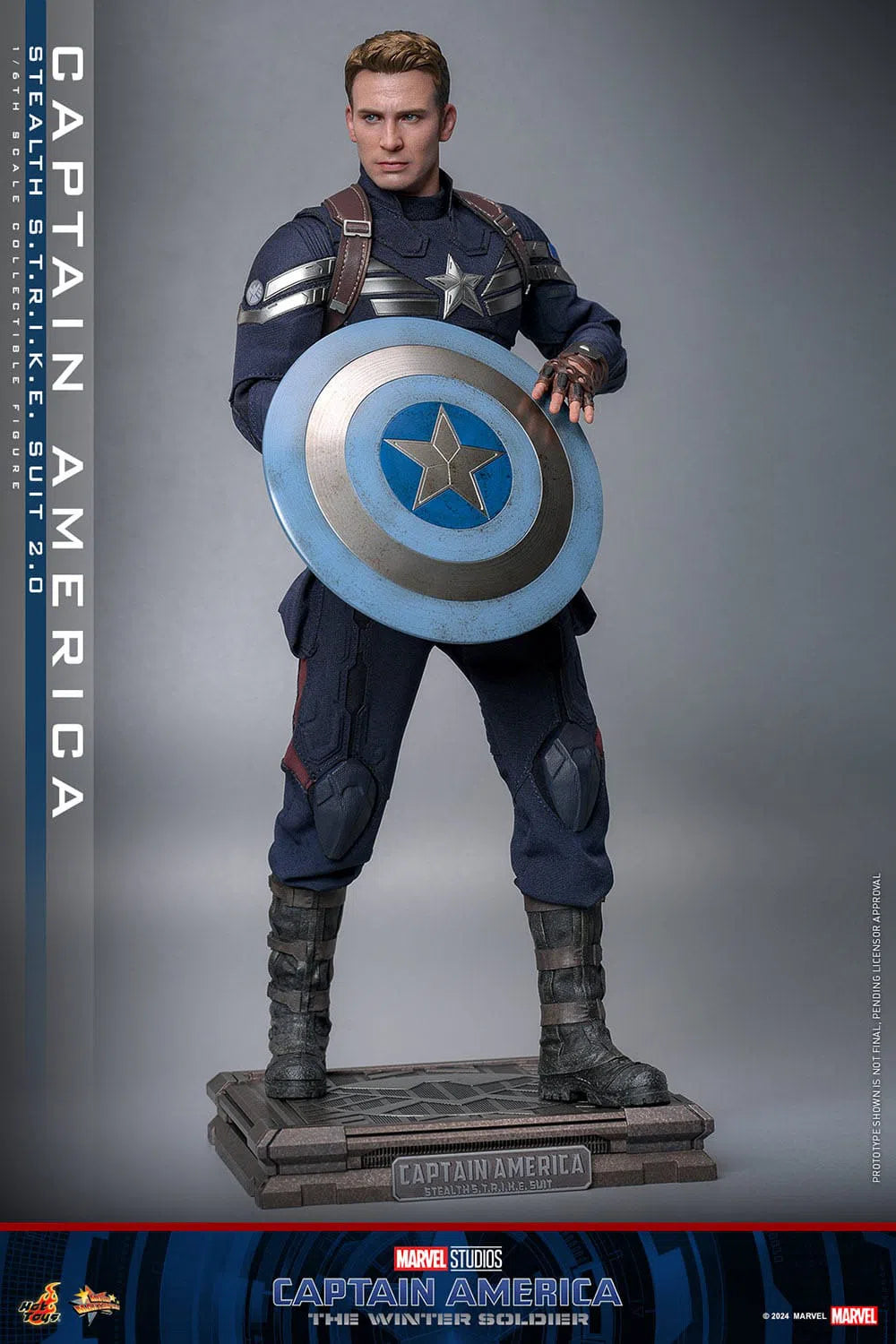 Captain America: The Winter Soldier: Captain America (Stealth S.T.R.I.K.E. Suit): 1/6th Scale Action Figure: Hot Toys Hot Toys