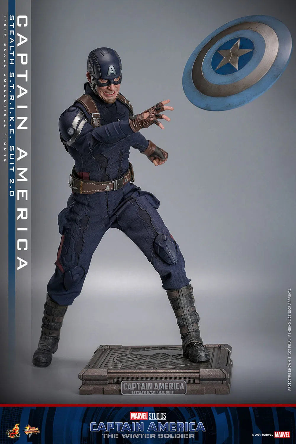 Captain America: The Winter Soldier: Captain America (Stealth S.T.R.I.K.E. Suit): 1/6th Scale Action Figure: Hot Toys Hot Toys