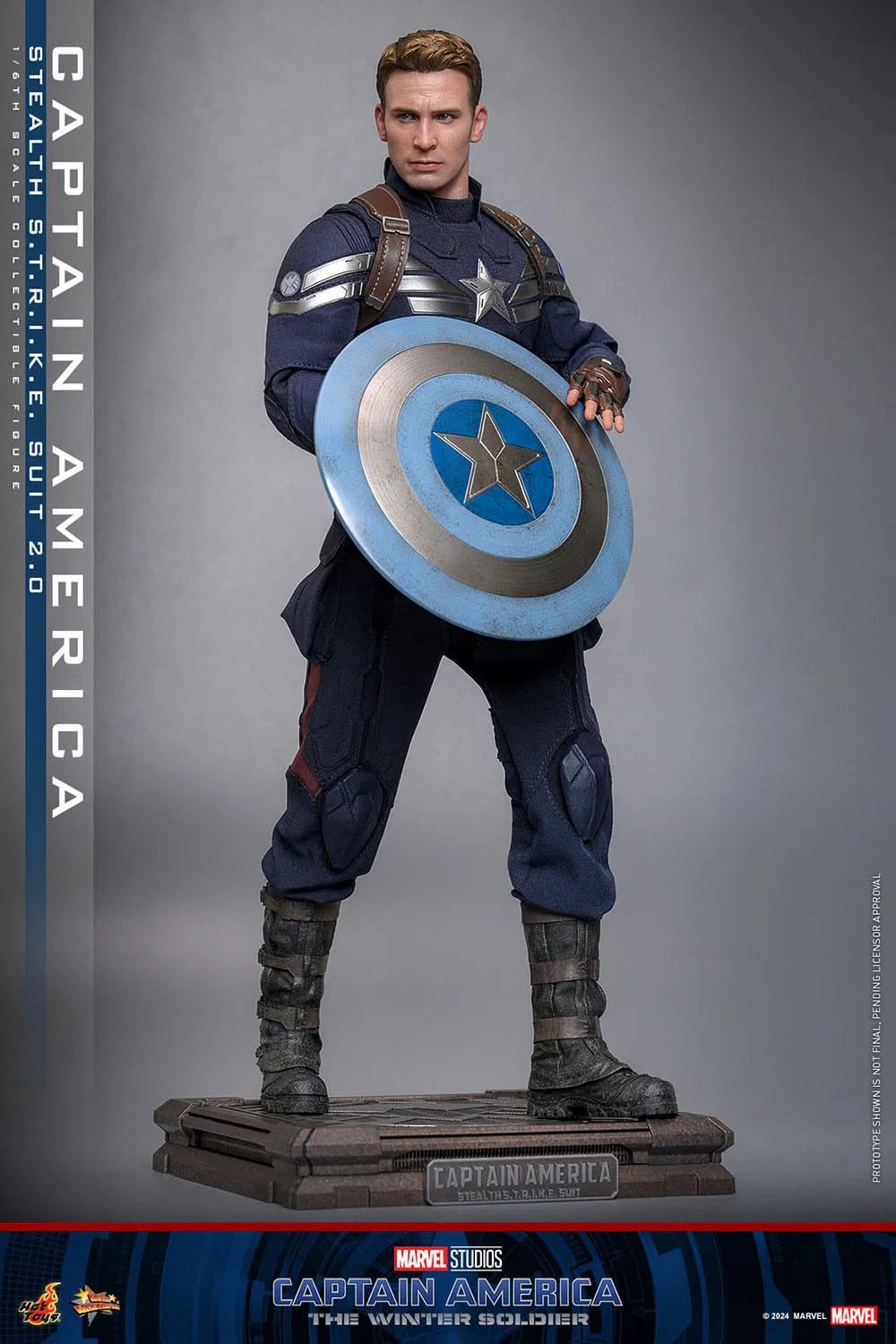 Captain America: The Winter Soldier: Captain America (Stealth S.T.R.I.K.E. Suit): 1/6th Scale Action Figure: Hot Toys Hot Toys