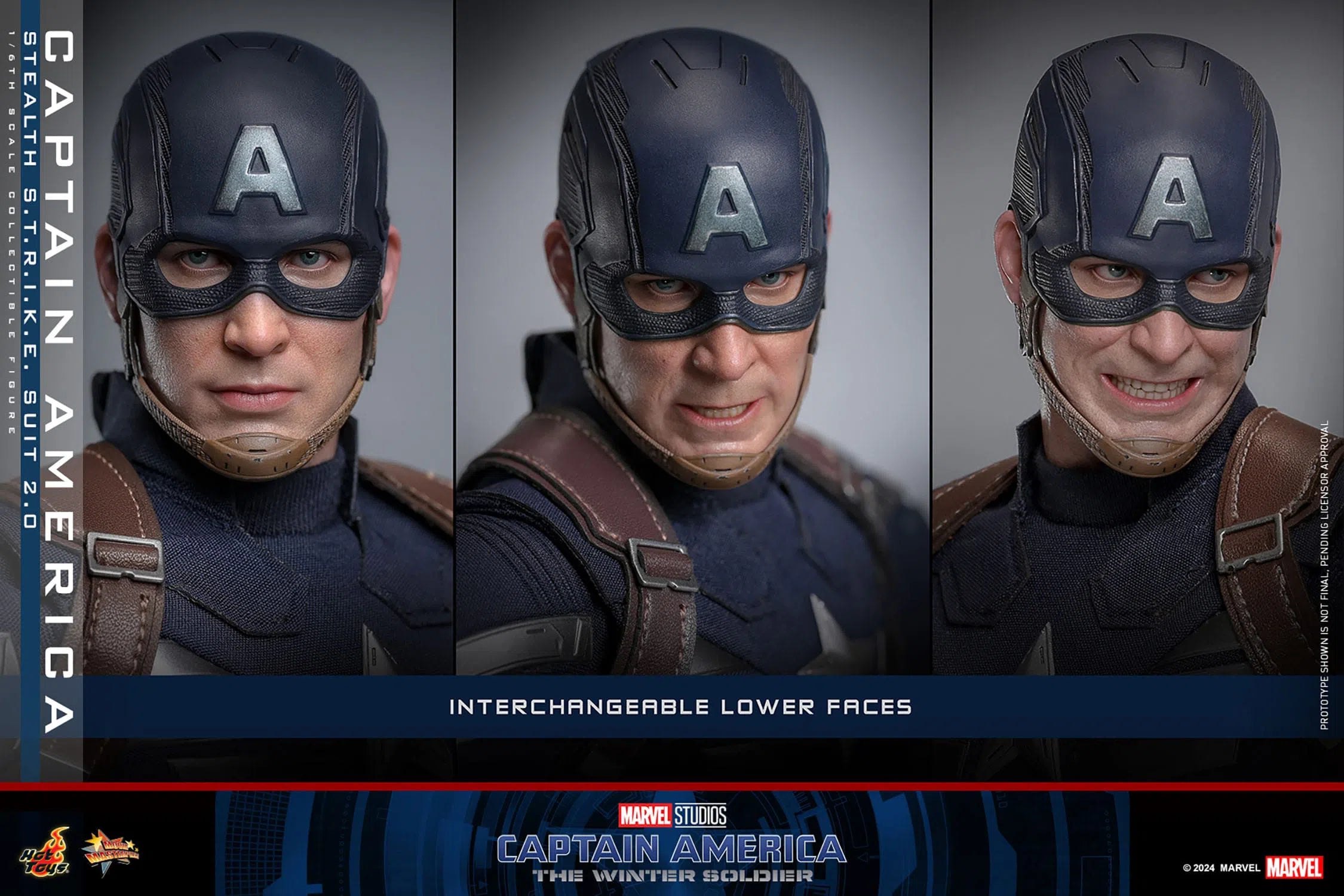 Captain America: The Winter Soldier: Captain America (Stealth S.T.R.I.K.E. Suit): 1/6th Scale Action Figure: Hot Toys Hot Toys