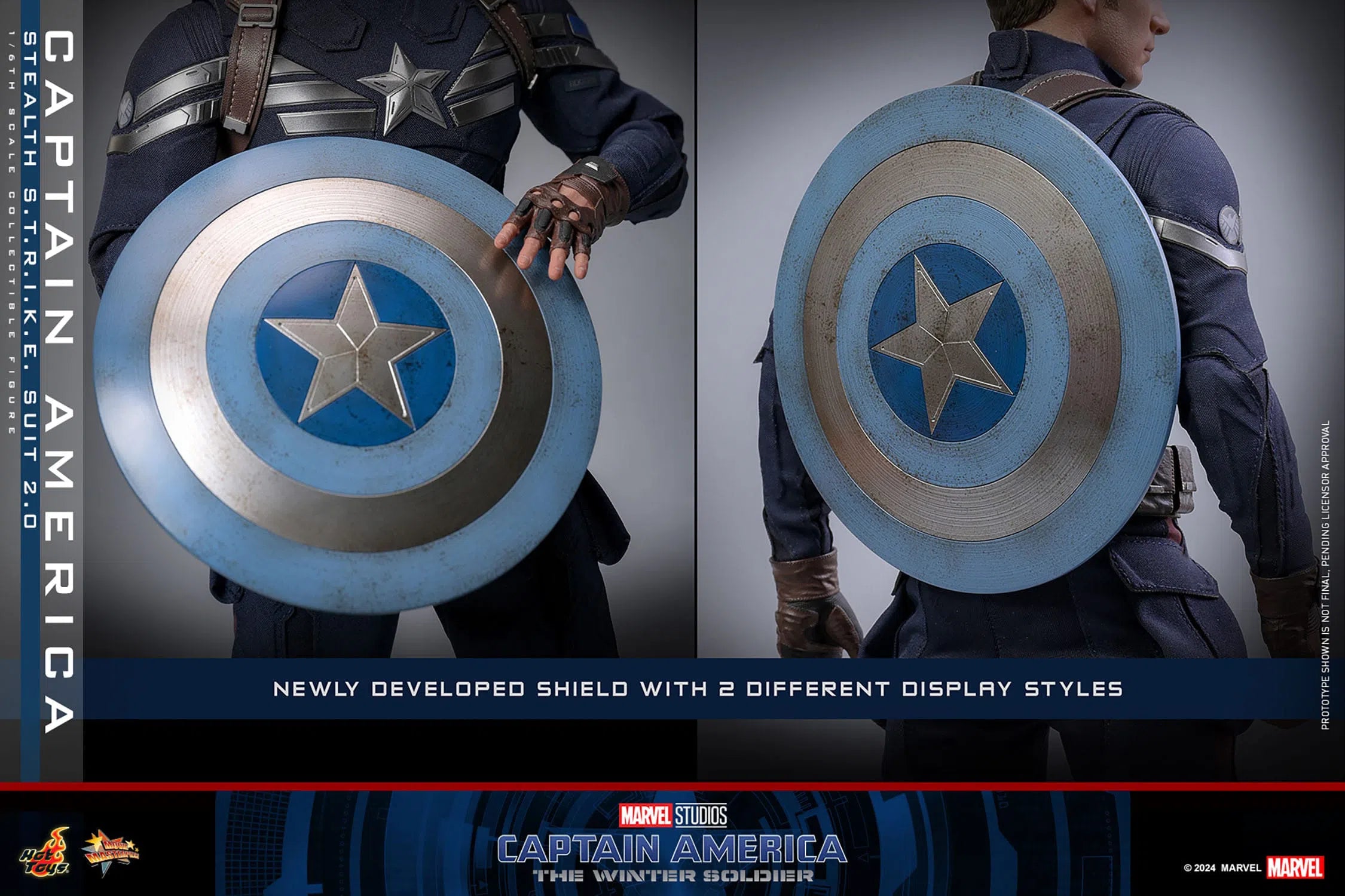 Captain America: The Winter Soldier: Captain America (Stealth S.T.R.I.K.E. Suit): 1/6th Scale Action Figure: Hot Toys Hot Toys
