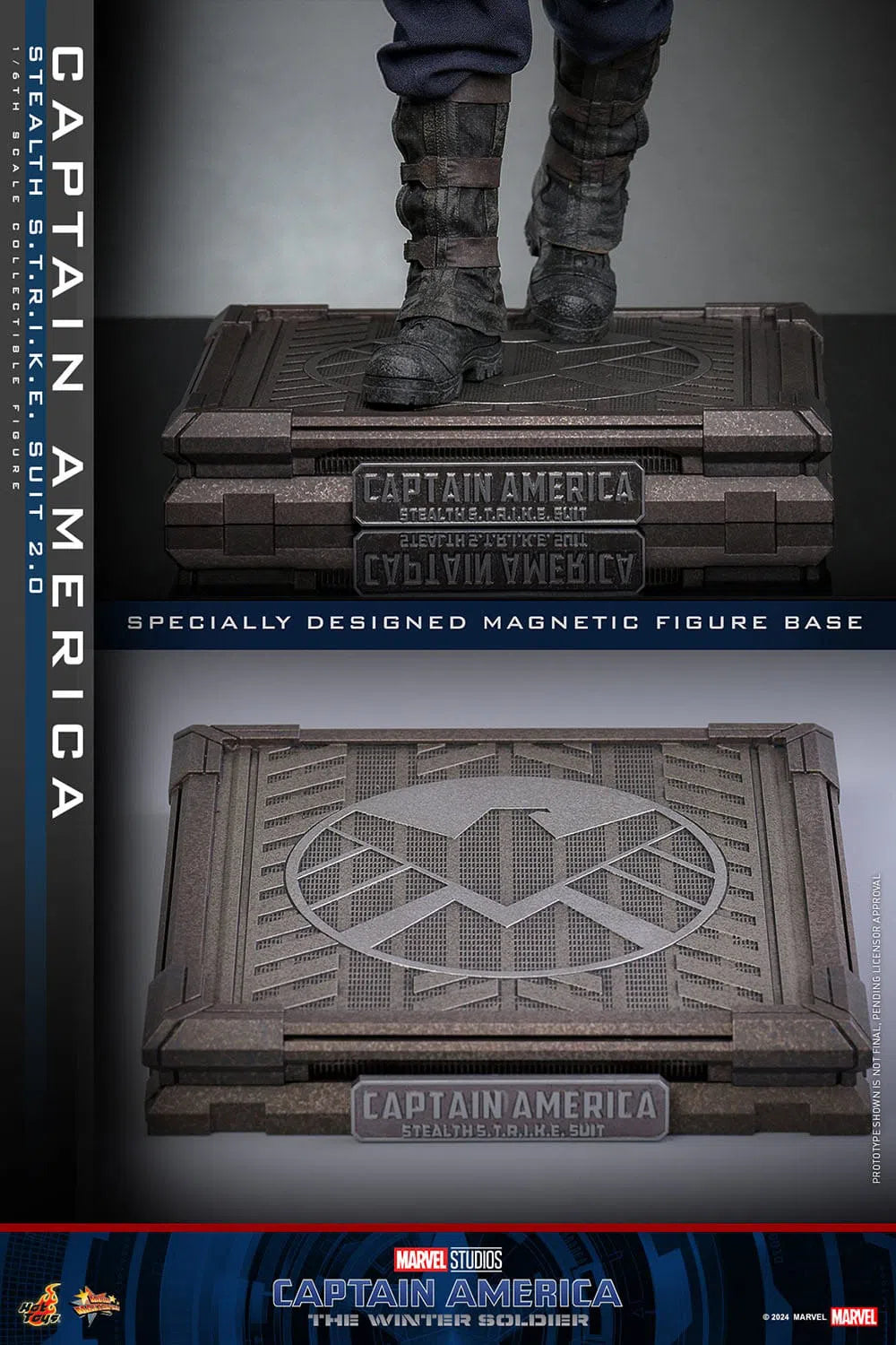 Captain America: The Winter Soldier: Captain America (Stealth S.T.R.I.K.E. Suit): 1/6th Scale Action Figure: Hot Toys Hot Toys