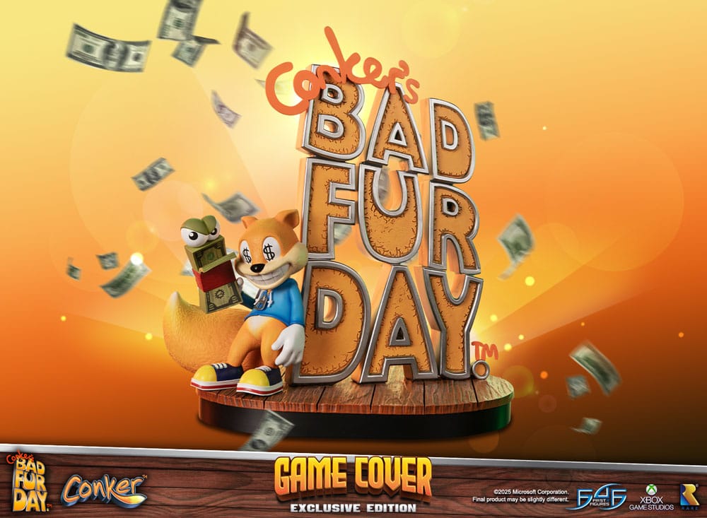 Conker´s Bad Fur Day Statue Game Cover Exclusive Edition 45 cm - First 4 Figures Statues