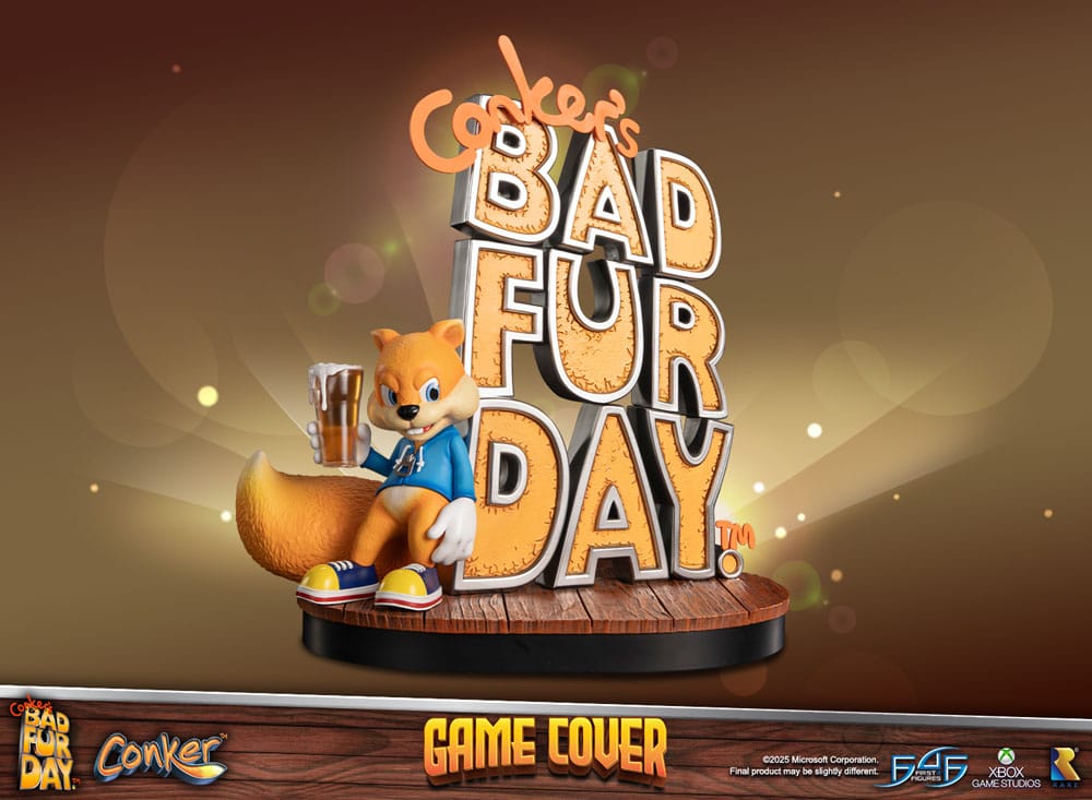 Conker´s Bad Fur Day Statue Game Cover Exclusive Edition 45 cm - First 4 Figures Statues