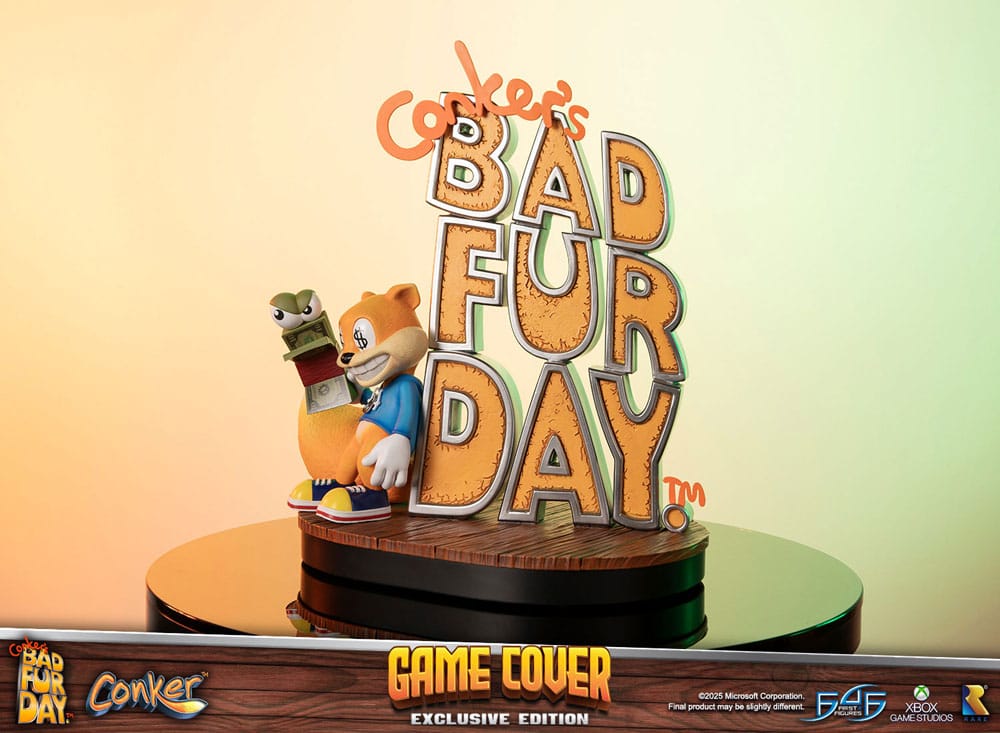 Conker´s Bad Fur Day Statue Game Cover Exclusive Edition 45 cm - First 4 Figures Statues