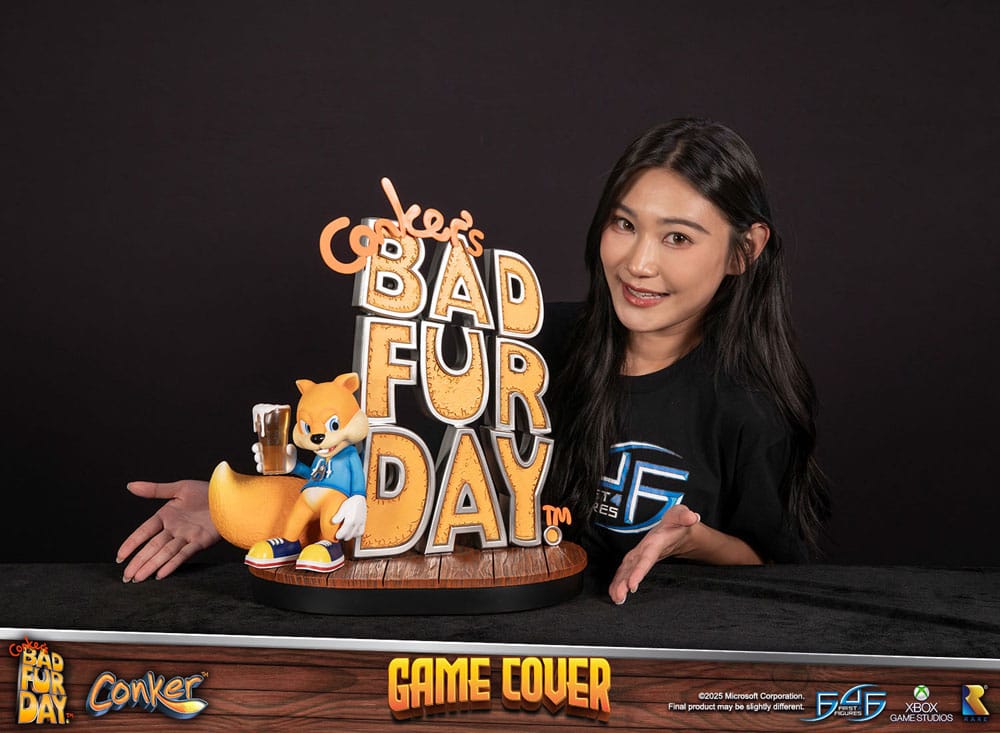 Conker´s Bad Fur Day Statue Game Cover Exclusive Edition 45 cm - First 4 Figures Statues