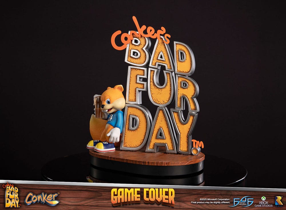 Conker´s Bad Fur Day Statue Game Cover Exclusive Edition 45 cm - First 4 Figures Statues
