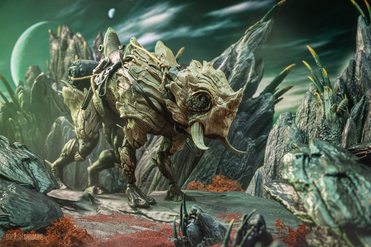 Cosmic Legions: OxKrewe Book Two Harrow Zone Action Figure Bunji (Deluxe Creature) - Four Horsemen Action Figures