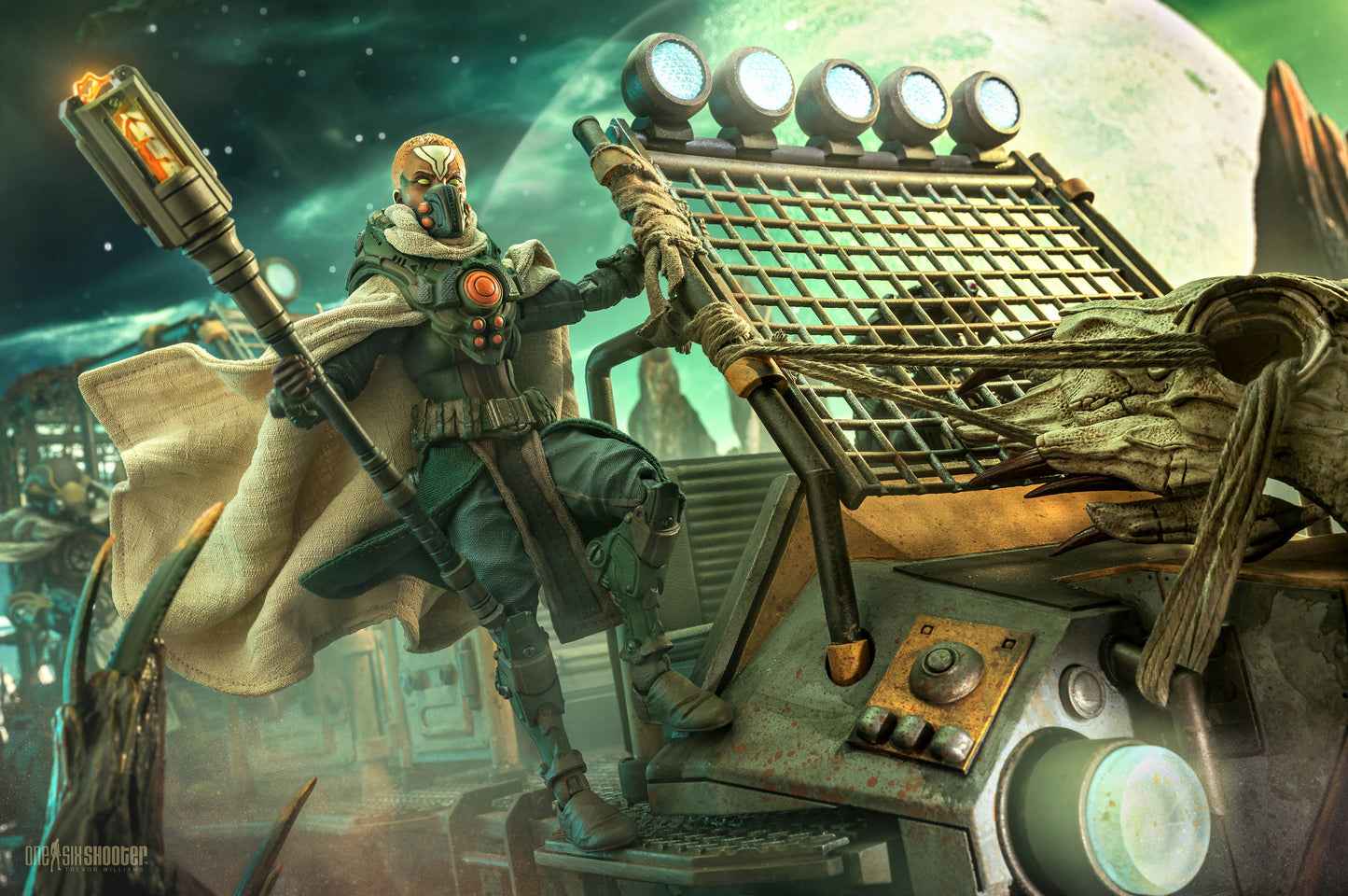 Cosmic Legions: OxKrewe Book Two Harrow Zone Action Figure Jobara Kee - Four Horsemen Action Figures