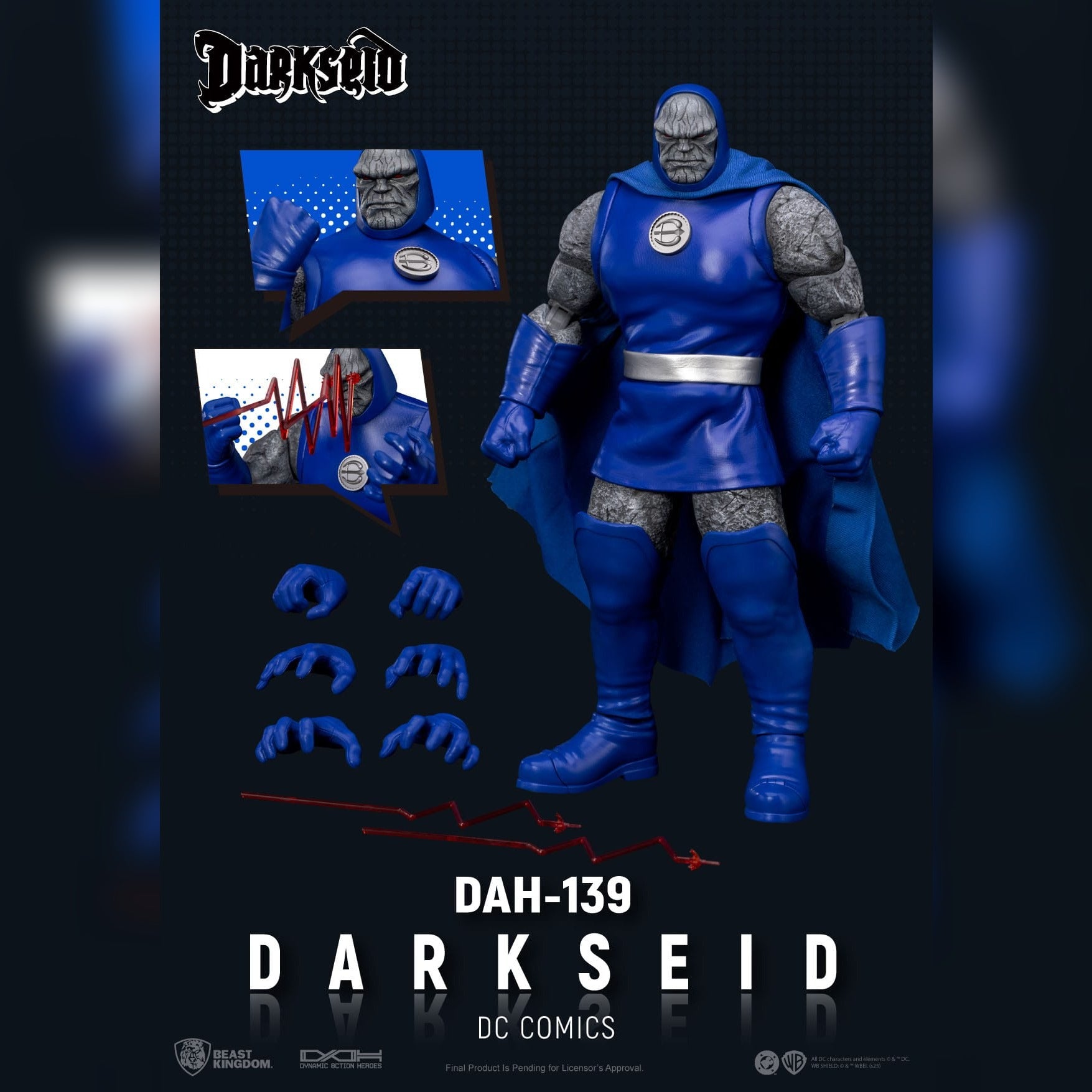 DC Comics: Darkseid: Dynamic 8ction Heroes: DAH-139: Action Figure: 22.5CM Beast Kingdom