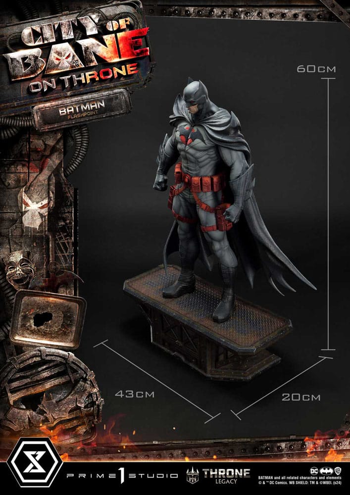 DC Comics Throne Legacy Collection Statue Statue 1/4 Flashpoint Batman Bonus Version 60 cm - Prime 1 Studio Statues