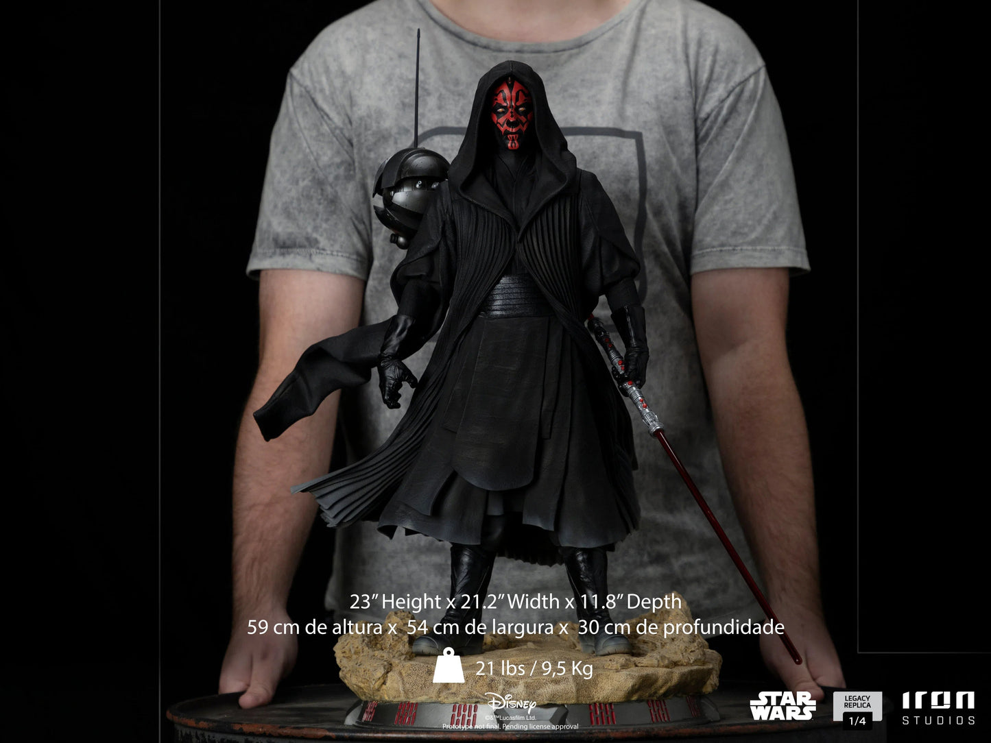 Darth Maul: Star Wars: The Phantom Menace: Quarter Scale Statue - Iron Studios Statue