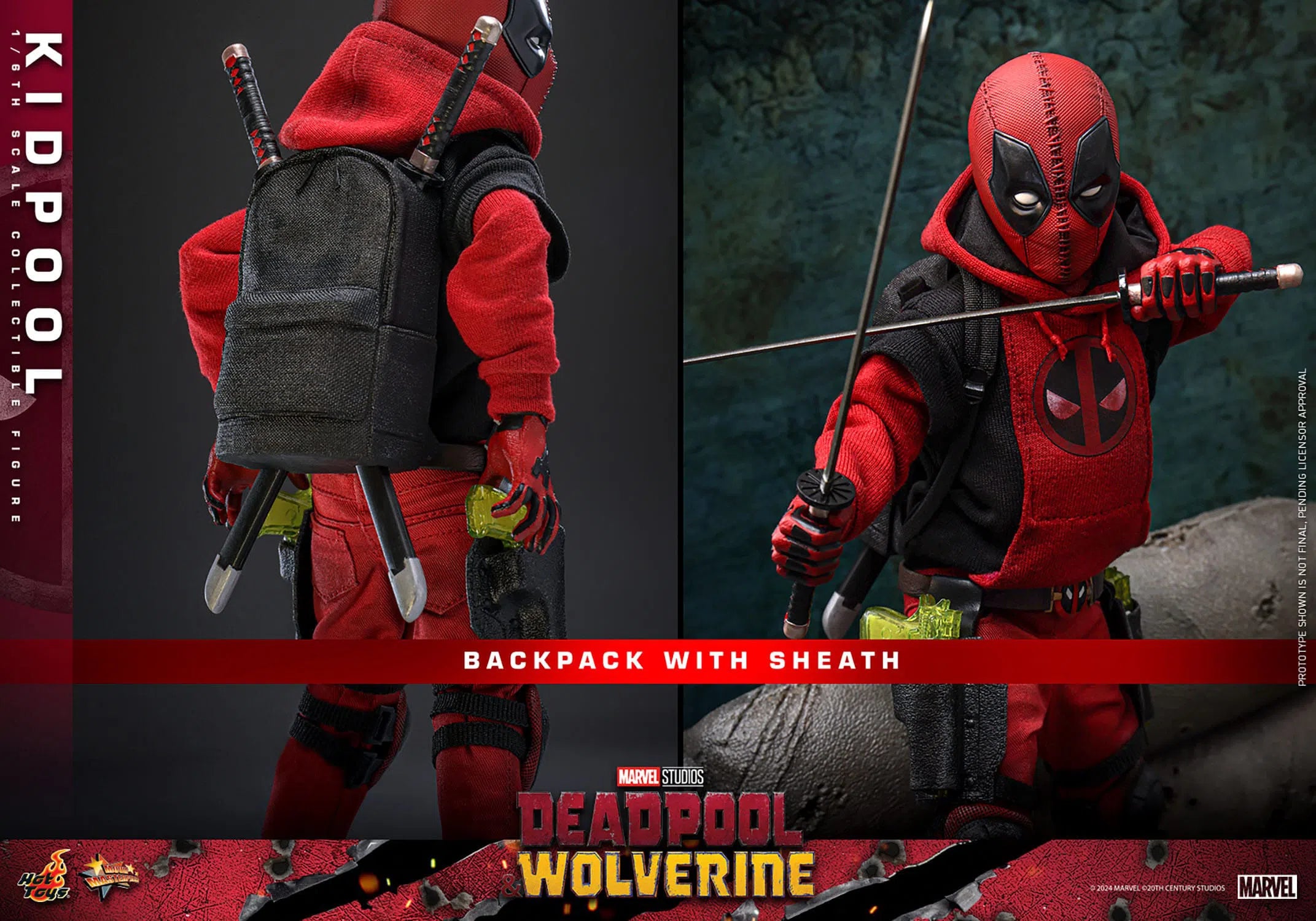 Deadpool & Wolverine: Kidpool: Hot Toys Sideshow