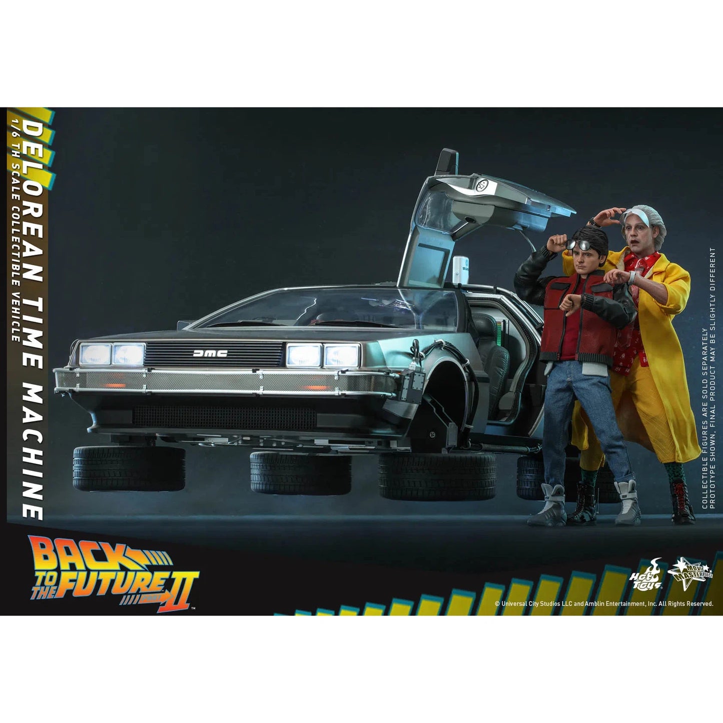 Delorean Time Machine: Back To The Future II: MMS636 Accessory - Hot Toys Action Figure