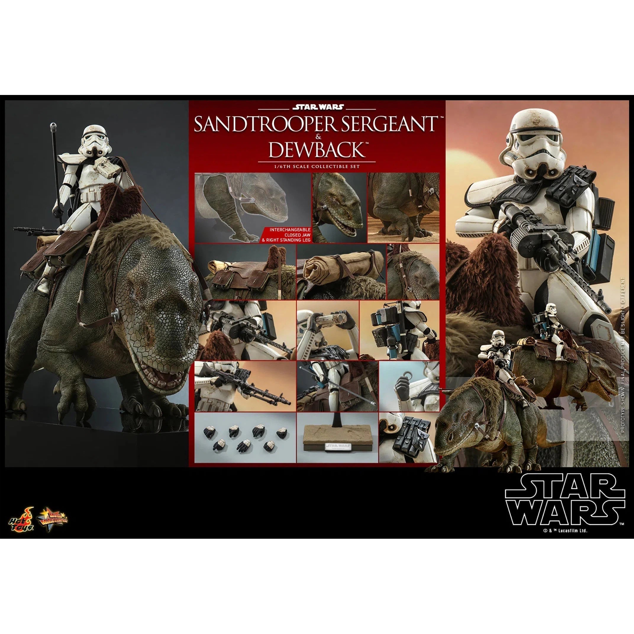 Dewback Deluxe & Sandtrooper Sergeant: Star Wars: A New Hope Hot Toys