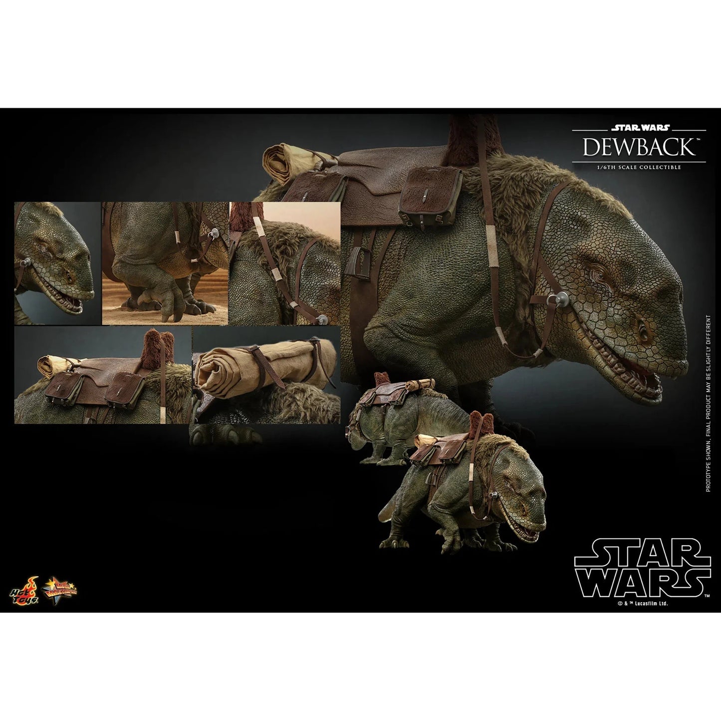Dewback Deluxe & Sandtrooper Sergeant: Star Wars: A New Hope - Hot Toys Action Figure