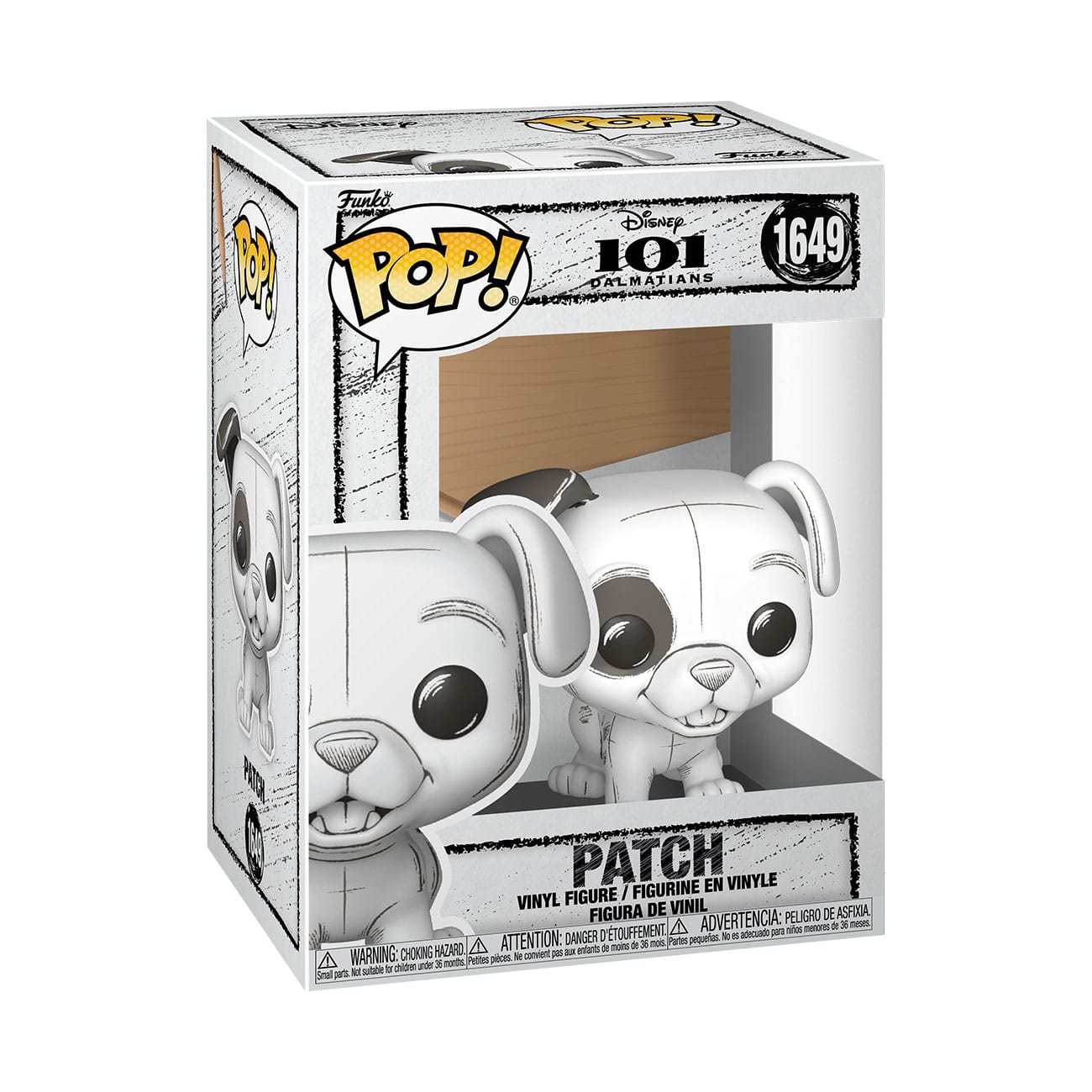 Disney POP!: 101 Dalmations: Patch (Sketched) #1649: Vinyl Figure - Funko Action Figure