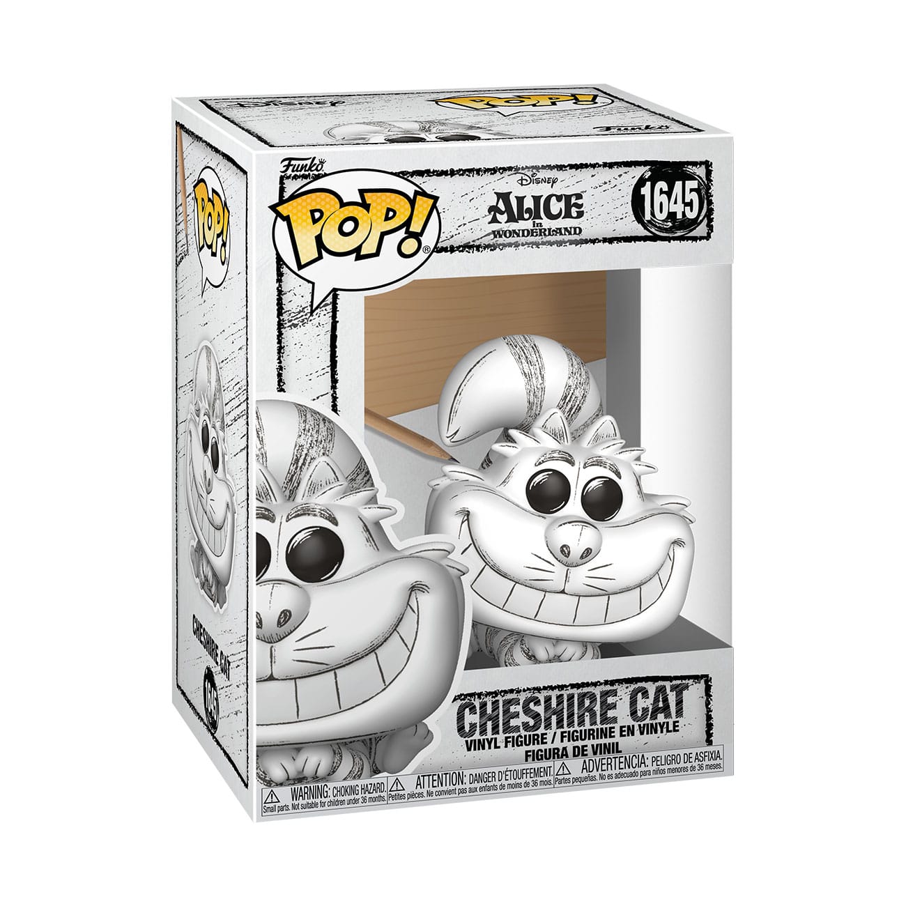 Disney POP!: Alice in Wonderland: Cheshire Cat (Sketched) #1645: Vinyl Figure - Funko Action Figure