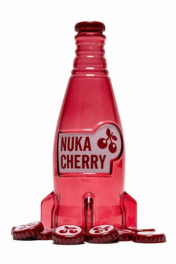 Fallout: Nuka Cola Cherry Glass Bottle & Caps DEVplus