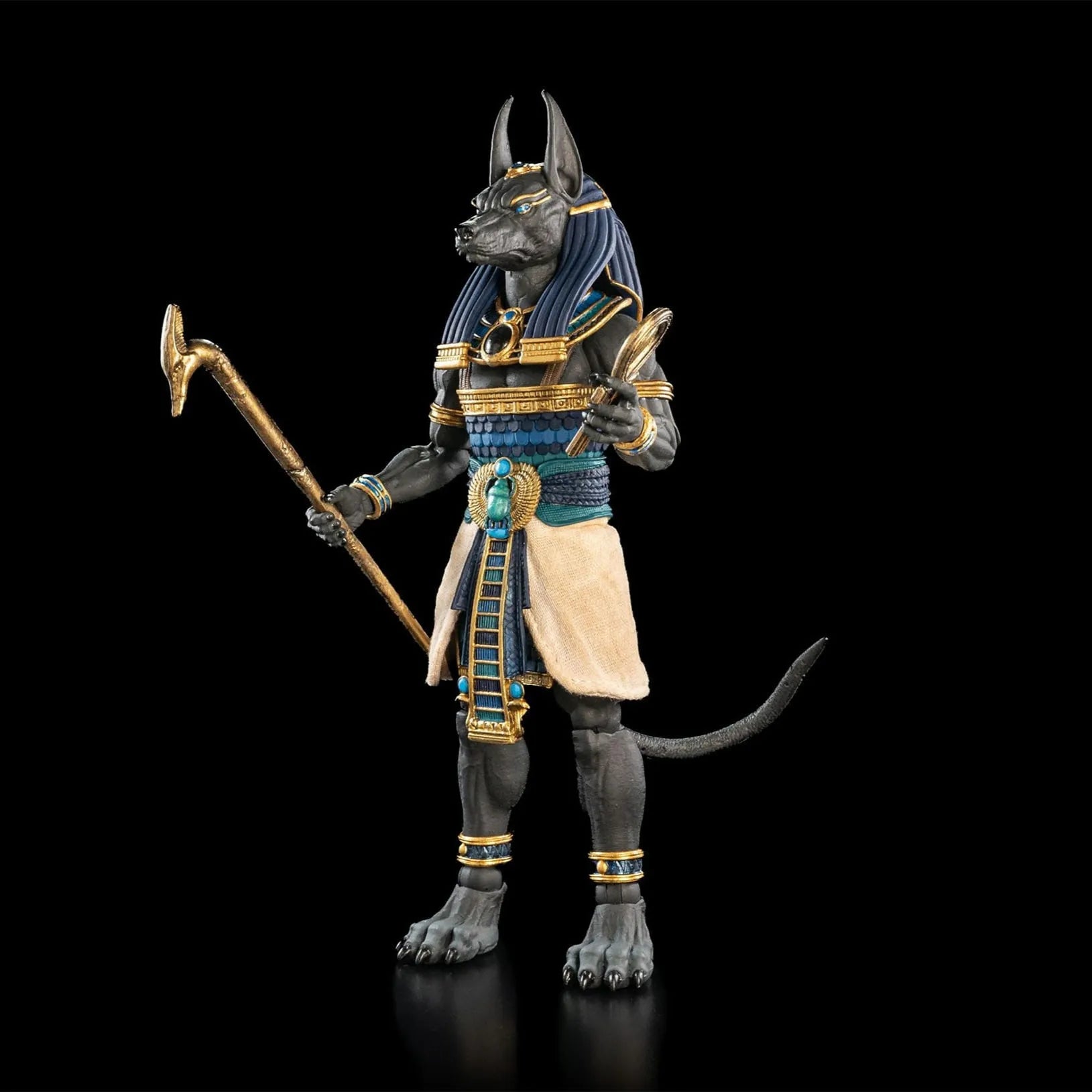 Figura Obscura: Anubis (Black and Blue Ver): Action Figure Four Horsemen