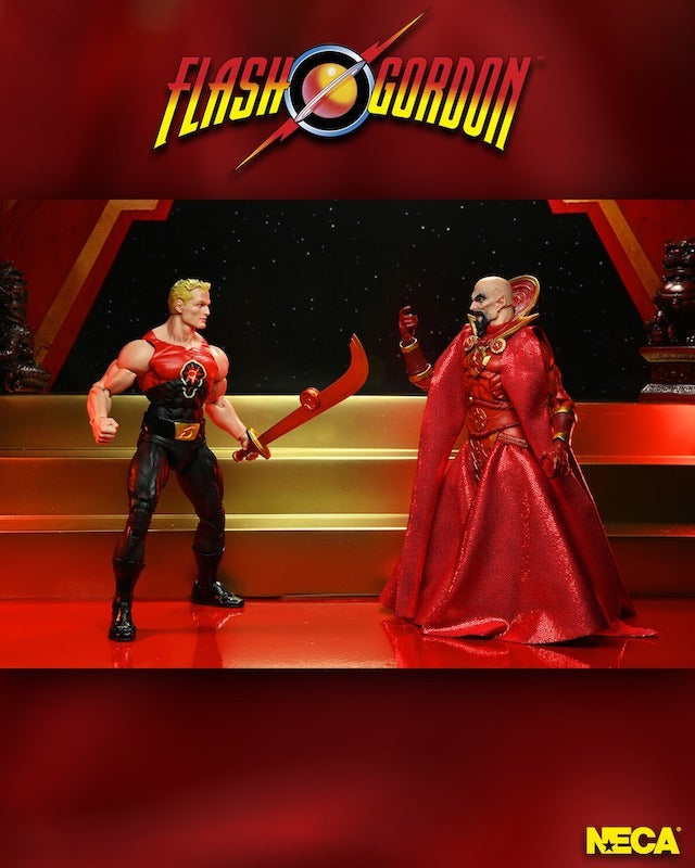 Flash Gordon: Flash & Ming (1980 Movie) (SDCC Exclusive): Ultimate 7 Inch: Action Figure 2-Pack - Neca Action Figure