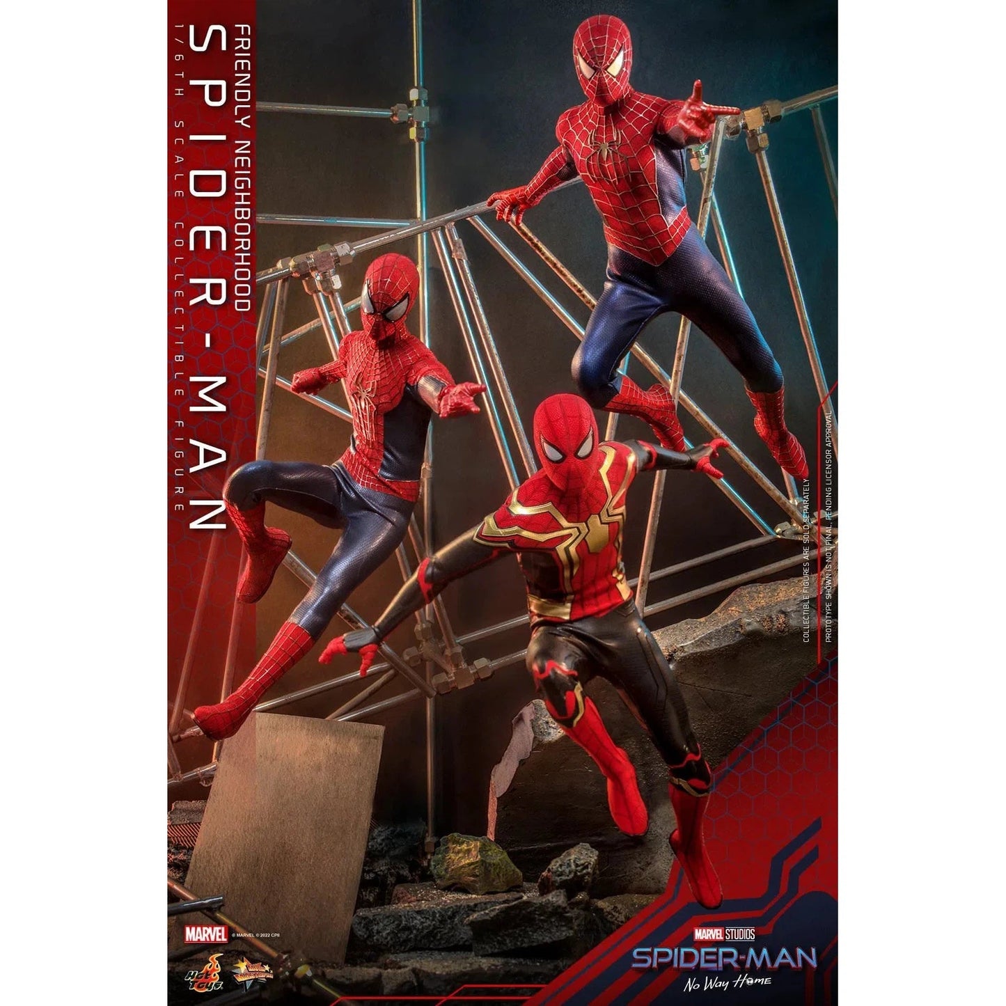 Friendly Neighborhood Spider-Man: Deluxe: Spider-Man No Way Home: MMS662 - Hot Toys Action Figure