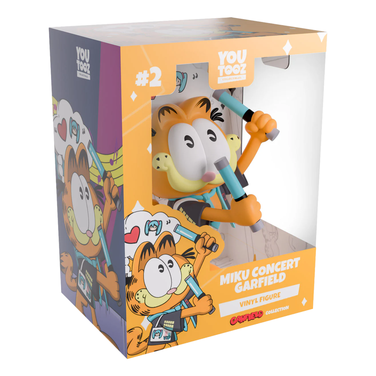 Garfield: Hatsune Miku Concert Garfield: Vinyl Figure - YouTooz Vinyl Figure