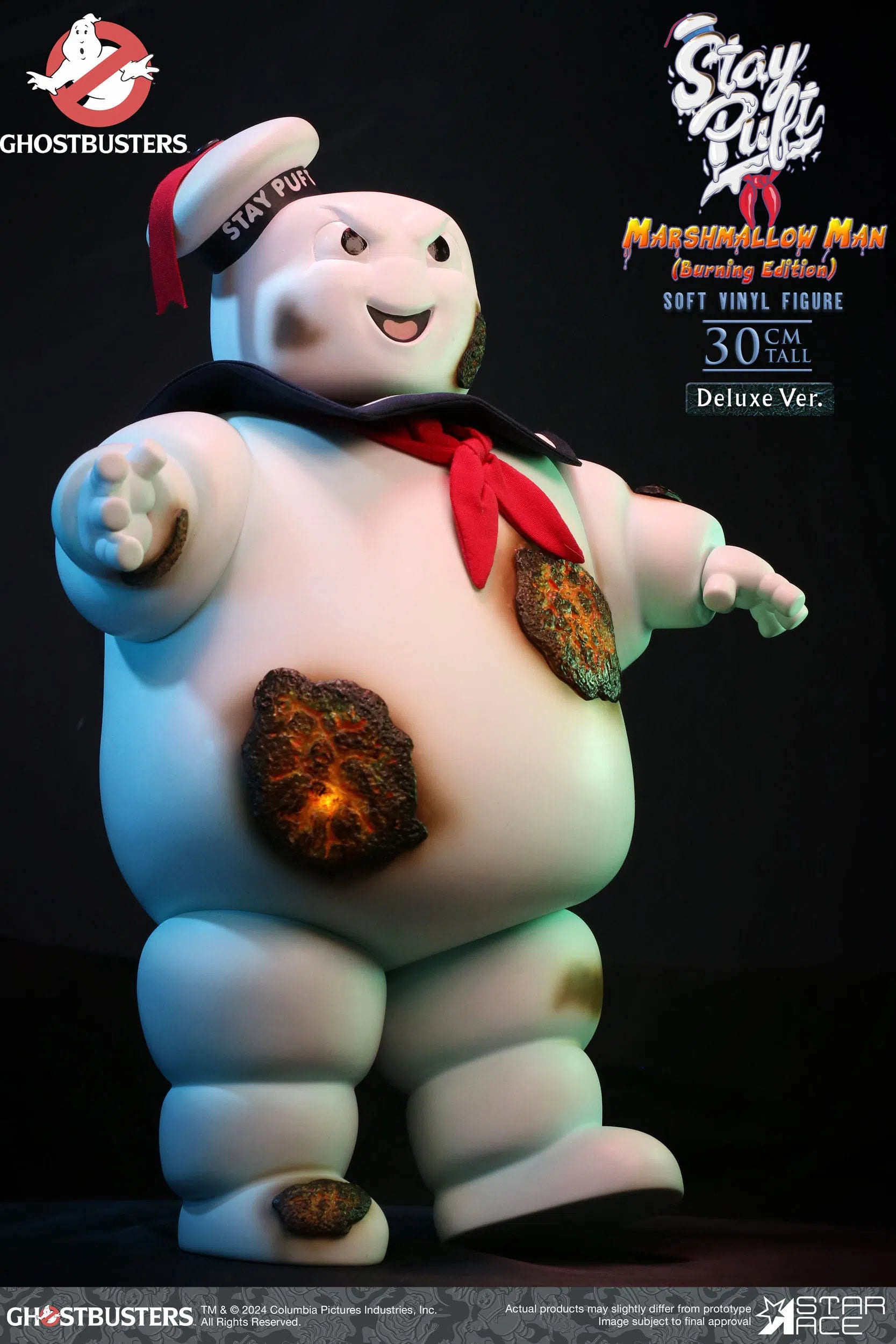 Ghostbusters: Stay Puft Marshmallow Man: Burning Deluxe Edition: Vinyl Figure Star Ace