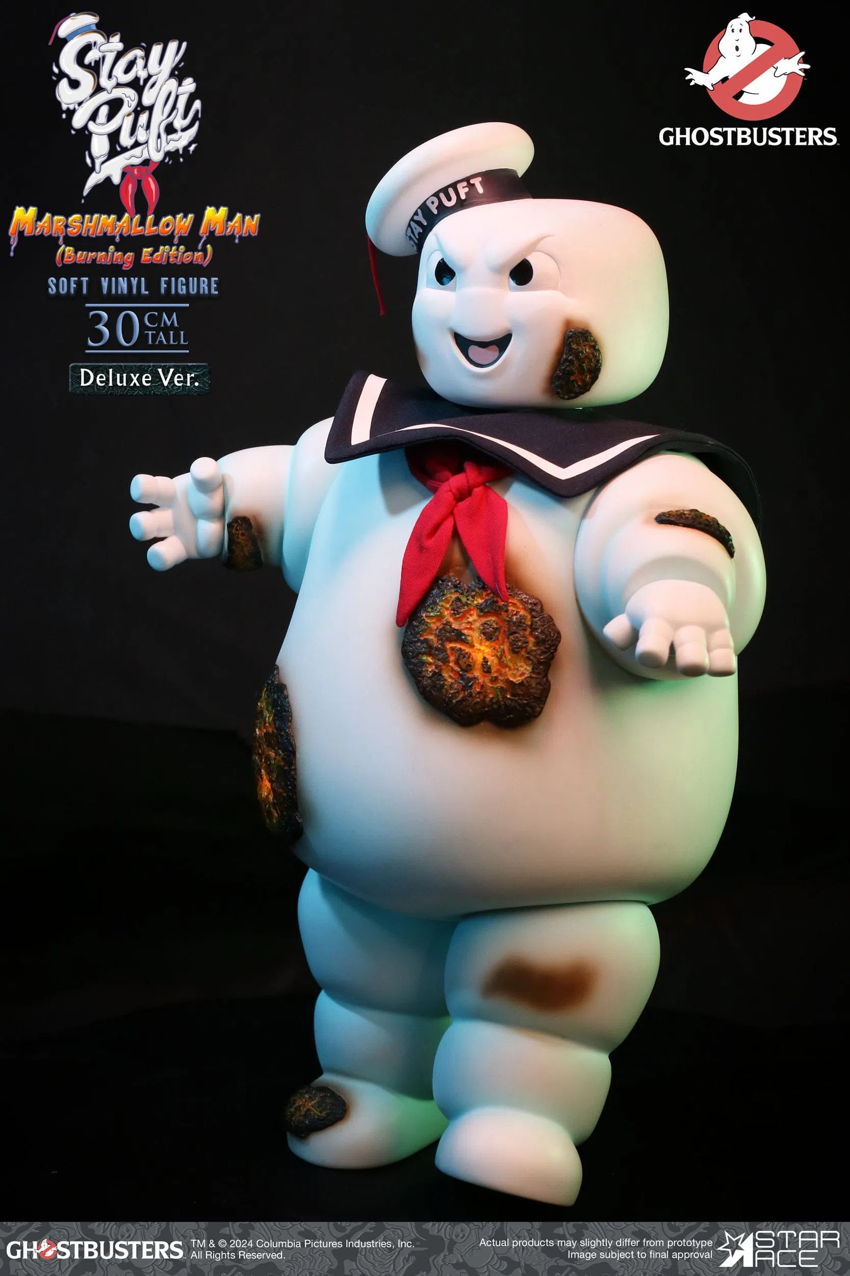 Ghostbusters: Stay Puft Marshmallow Man: Burning Deluxe Edition: Vinyl Figure Star Ace