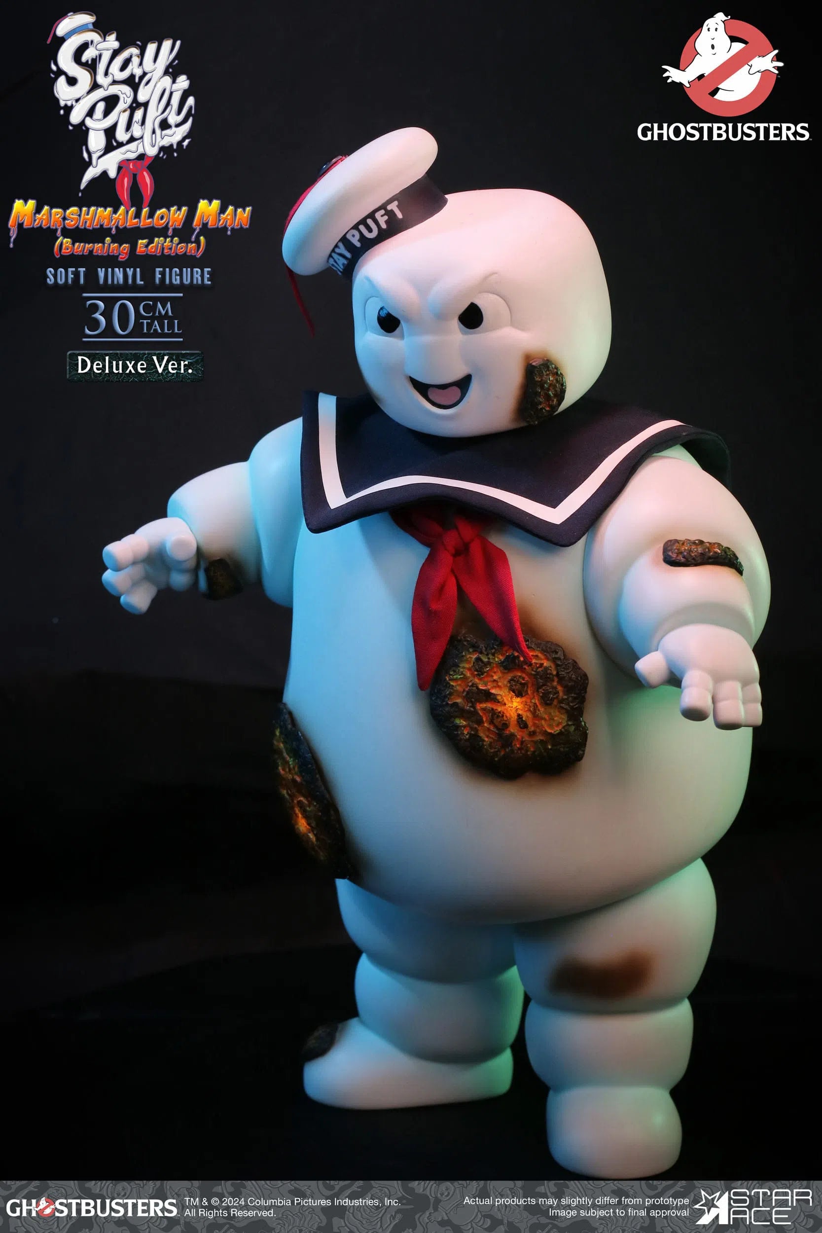 Ghostbusters: Stay Puft Marshmallow Man: Burning Deluxe Edition: Vinyl Figure Star Ace