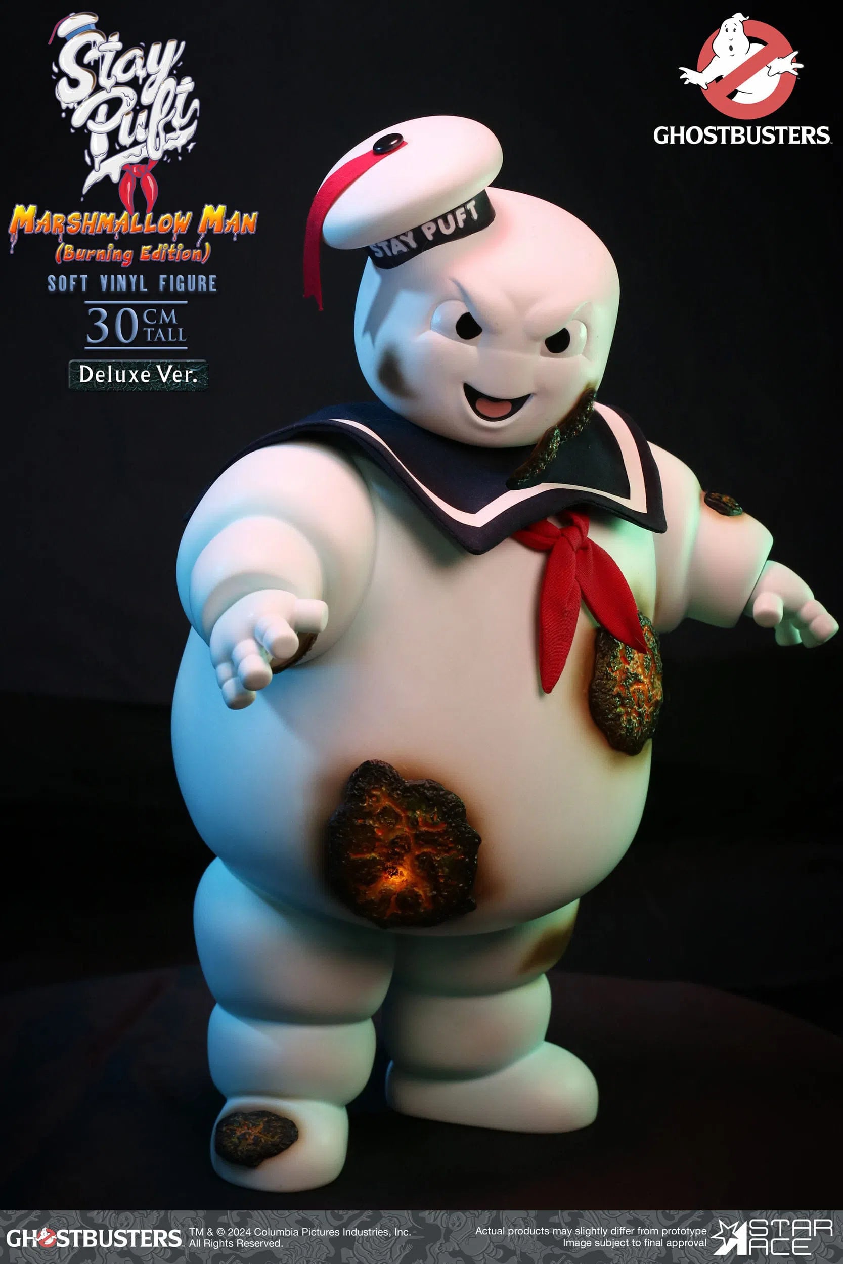 Ghostbusters: Stay Puft Marshmallow Man: Burning Deluxe Edition: Vinyl Figure Star Ace