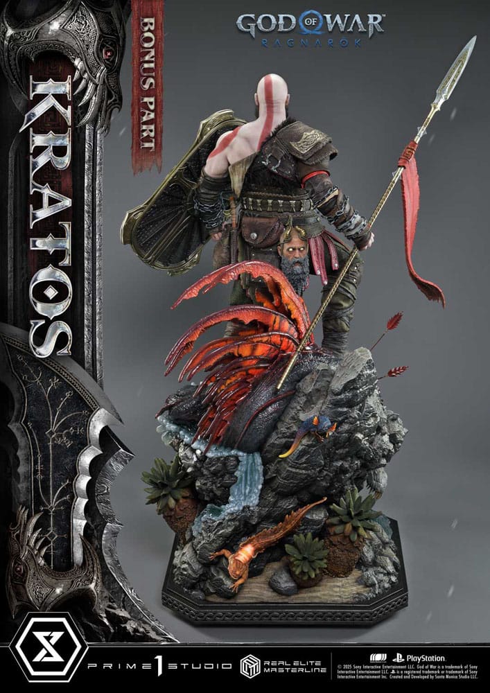God of War: Ragnarok Real Elite Masterline Series Statue 1/3 Kratos Ultimate Bonus Version 95 cm - Prime 1 Studio Statues