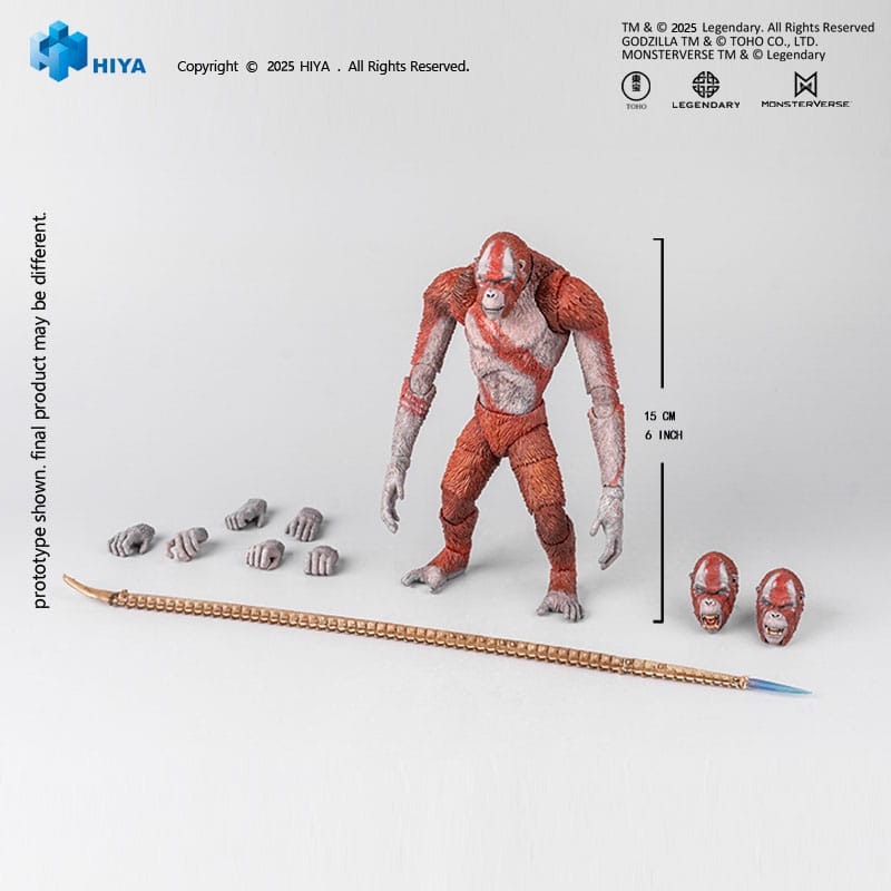 Godzilla x Kong: The New Empire: Skar King: Exquisite Basic: Action Figure - Hiya Toys Action Figures