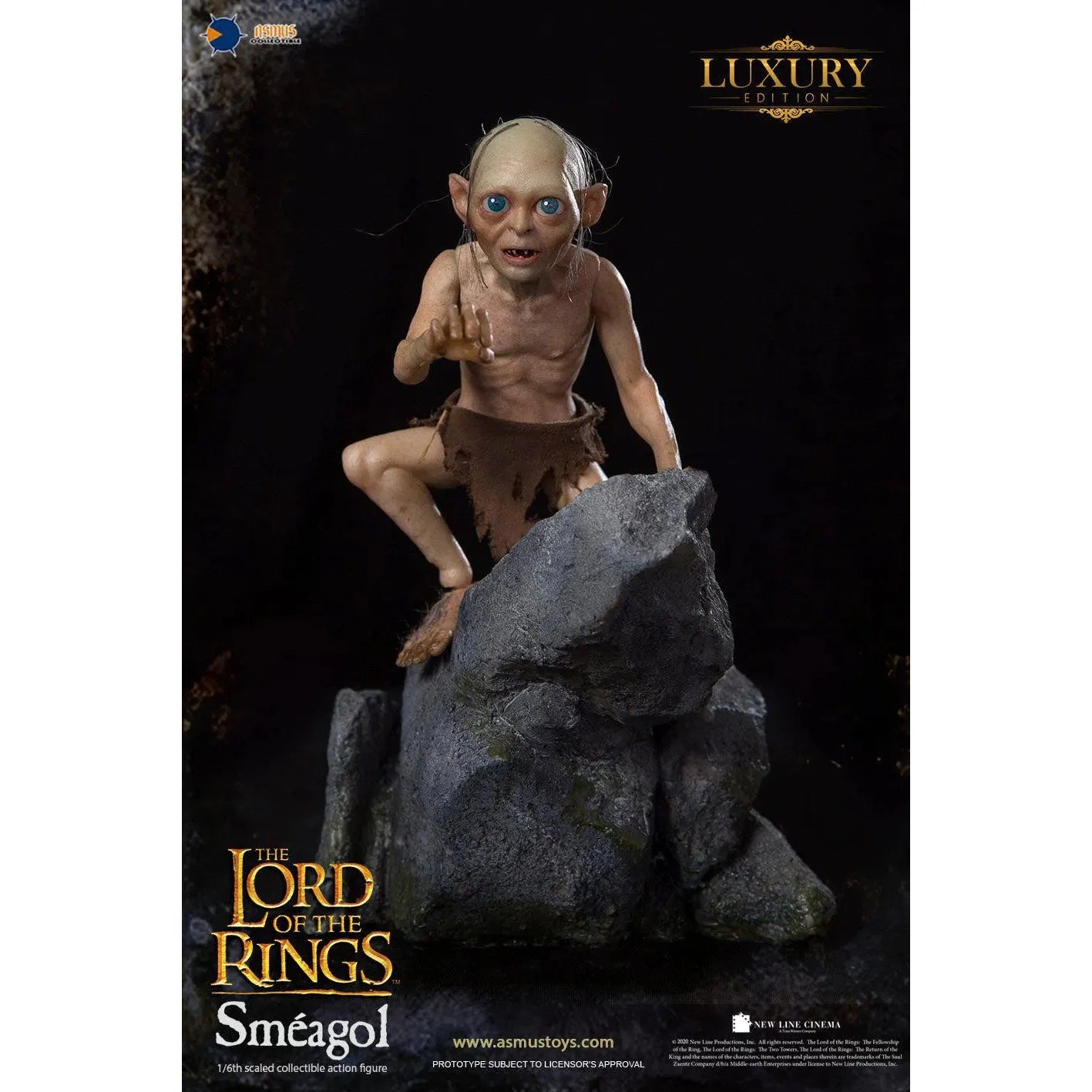Gollum and Sméagol: Double Pack: Lord Of The Rings: Luxury Edition: Asmus: LOTR30LUX - Asmus Toys Action Figure