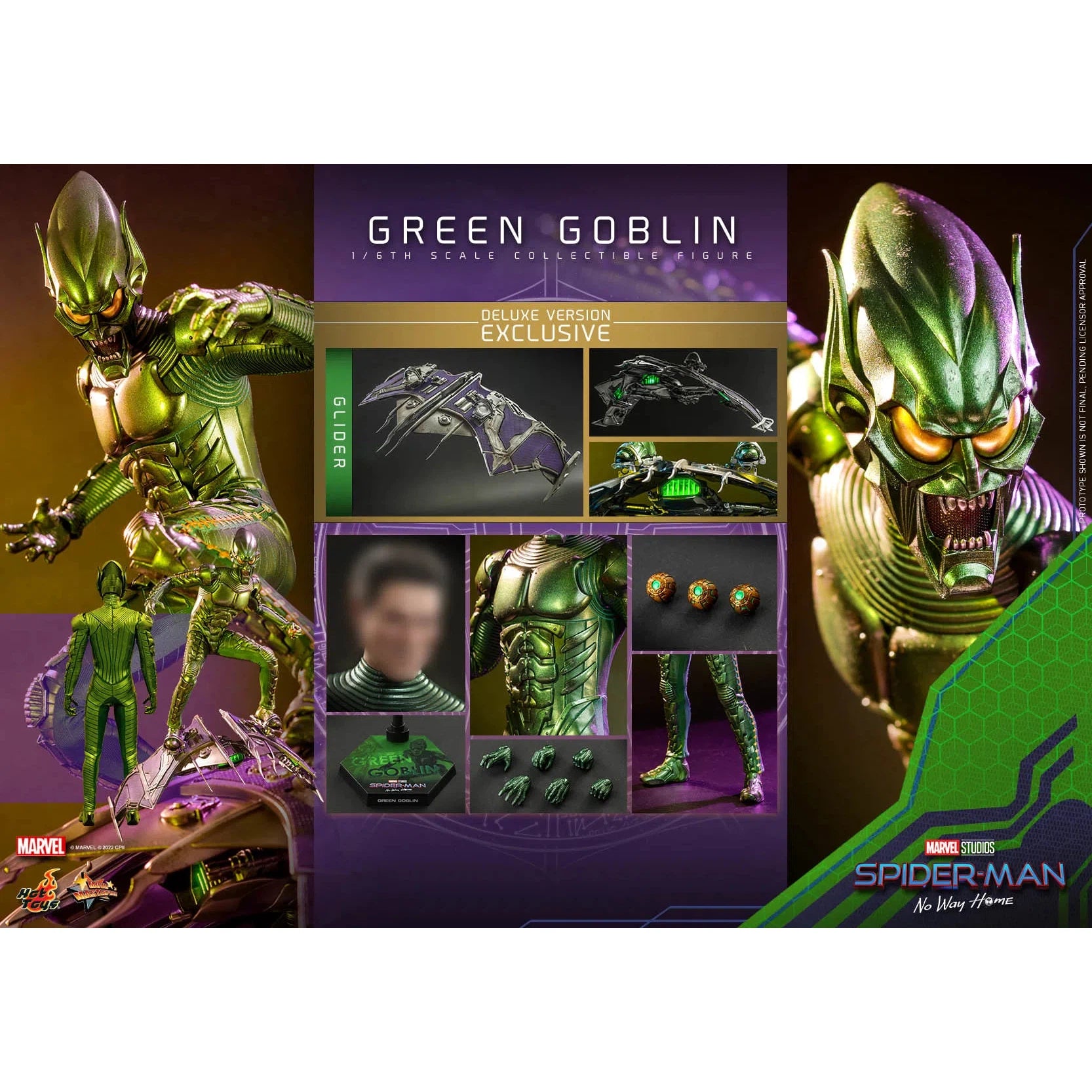 Green Goblin: Spider-Man: No Way Home: MMS631: Marvel: Deluxe Hot Toys